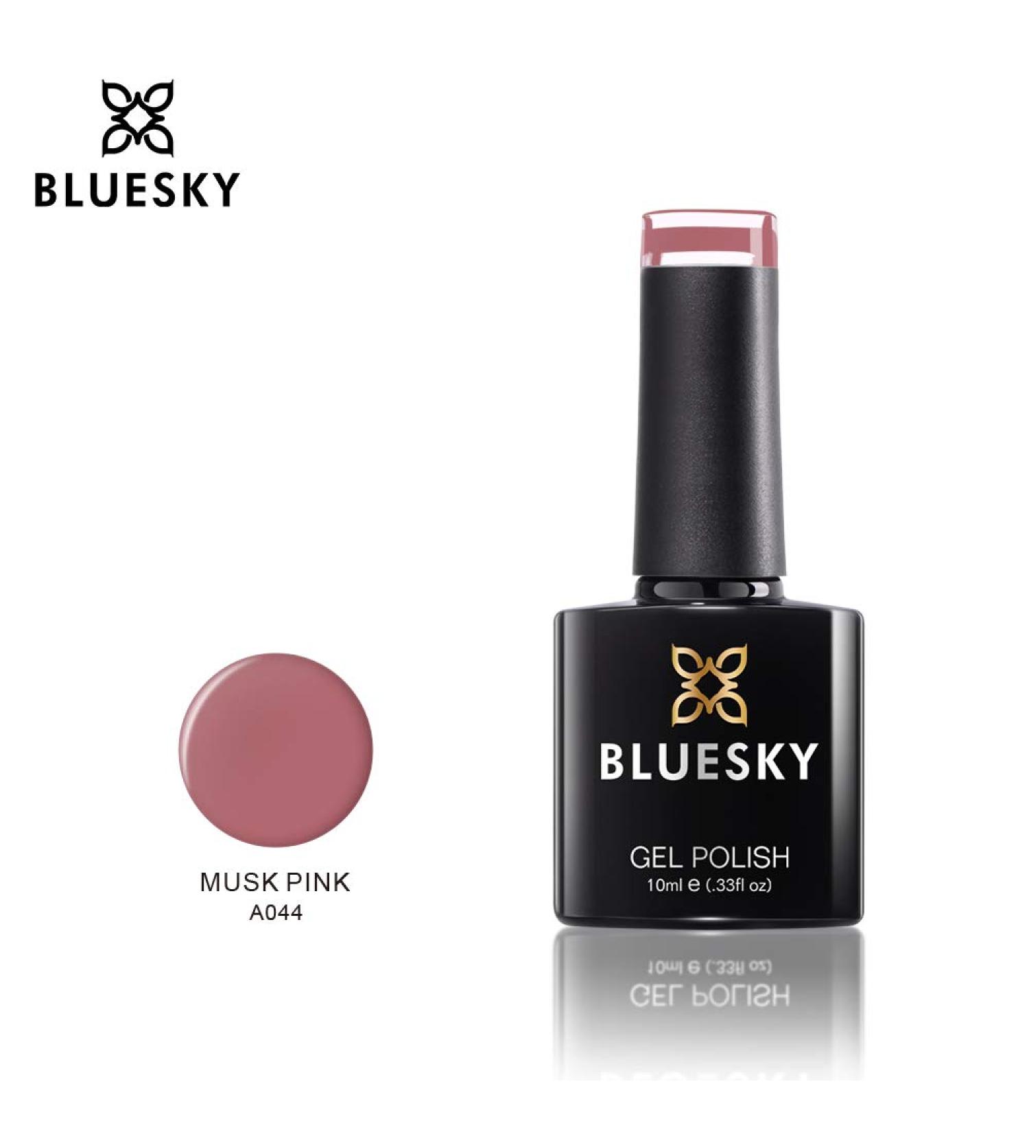 Bluesky Musk Pink Pastel Nude A44 Nail Gel Polish UV LED Soak Off 10ml