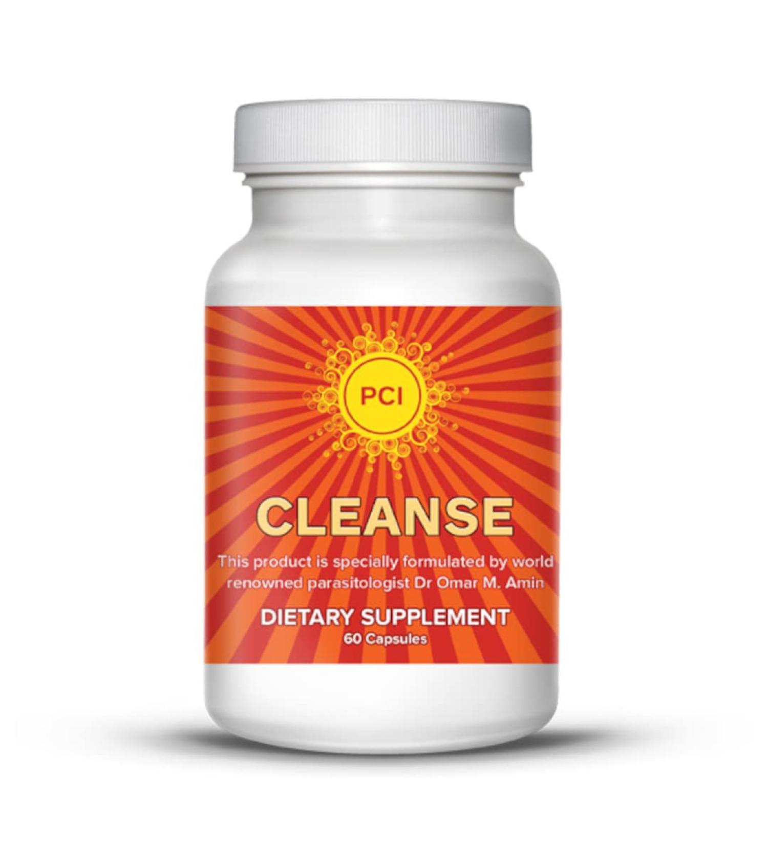 PCI Cleanse Herbal Remedy - All-Natural GI Detox Dietary Supplement - 60 Capsules - Buy Online on GoSupps.com