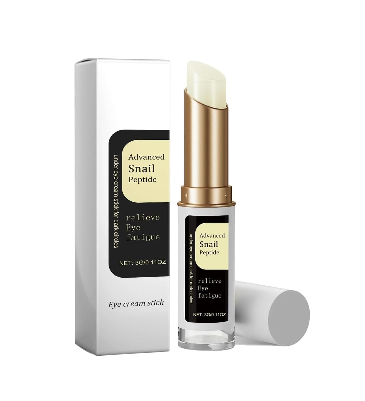 Snail Peptide Eye Cream Stick 3g Reduce Dark Circles Puffiness Firming Brightening Anti-Aging Nourishing Moisturizing (1PCS) - Buy Online on GoSupps.com