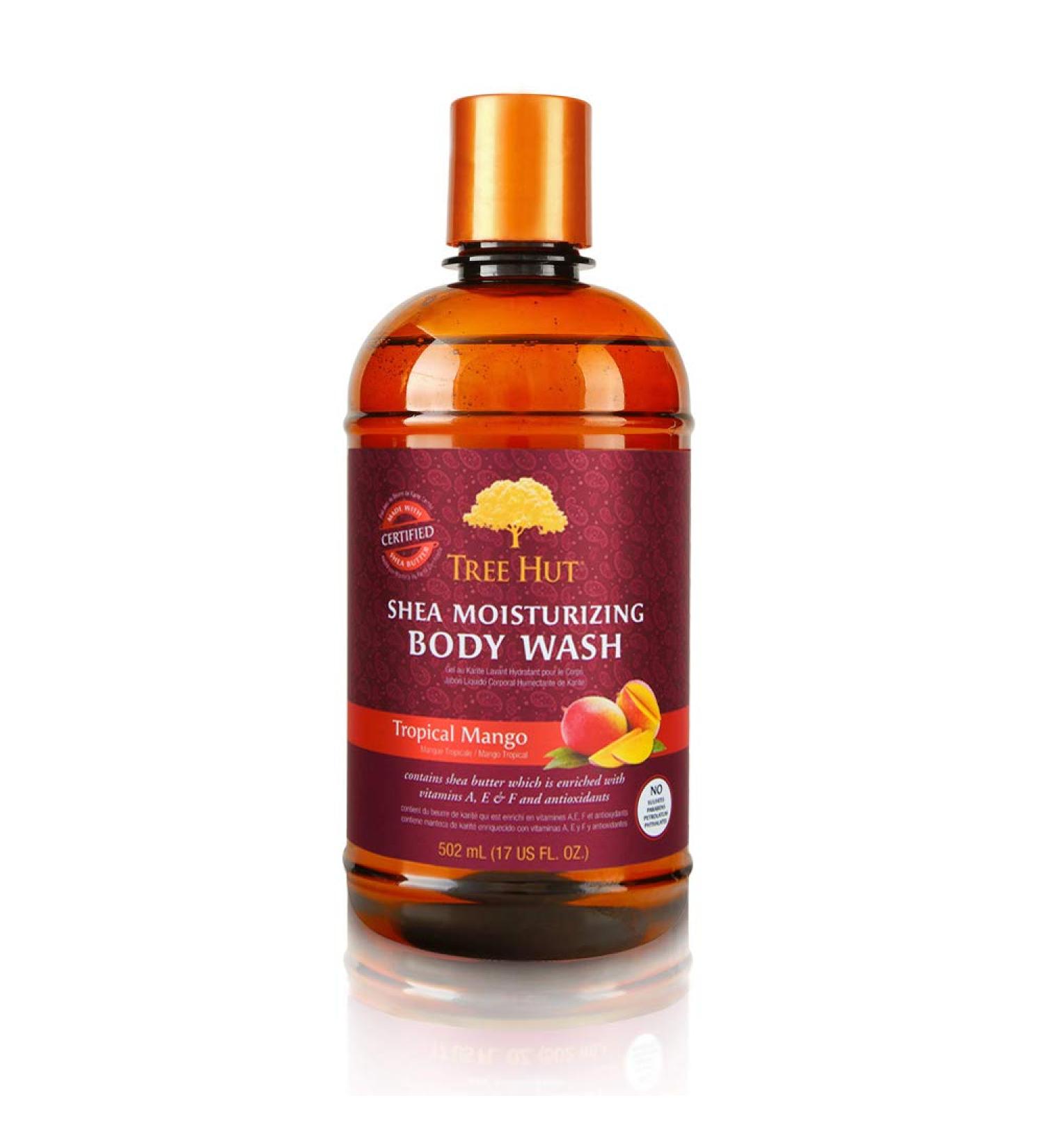 Tree Hut Tropical Mango Shea Moisturizing Body Wash - 17 fl oz | Hydrating & Nourishing - Buy Online on GoSupps.com