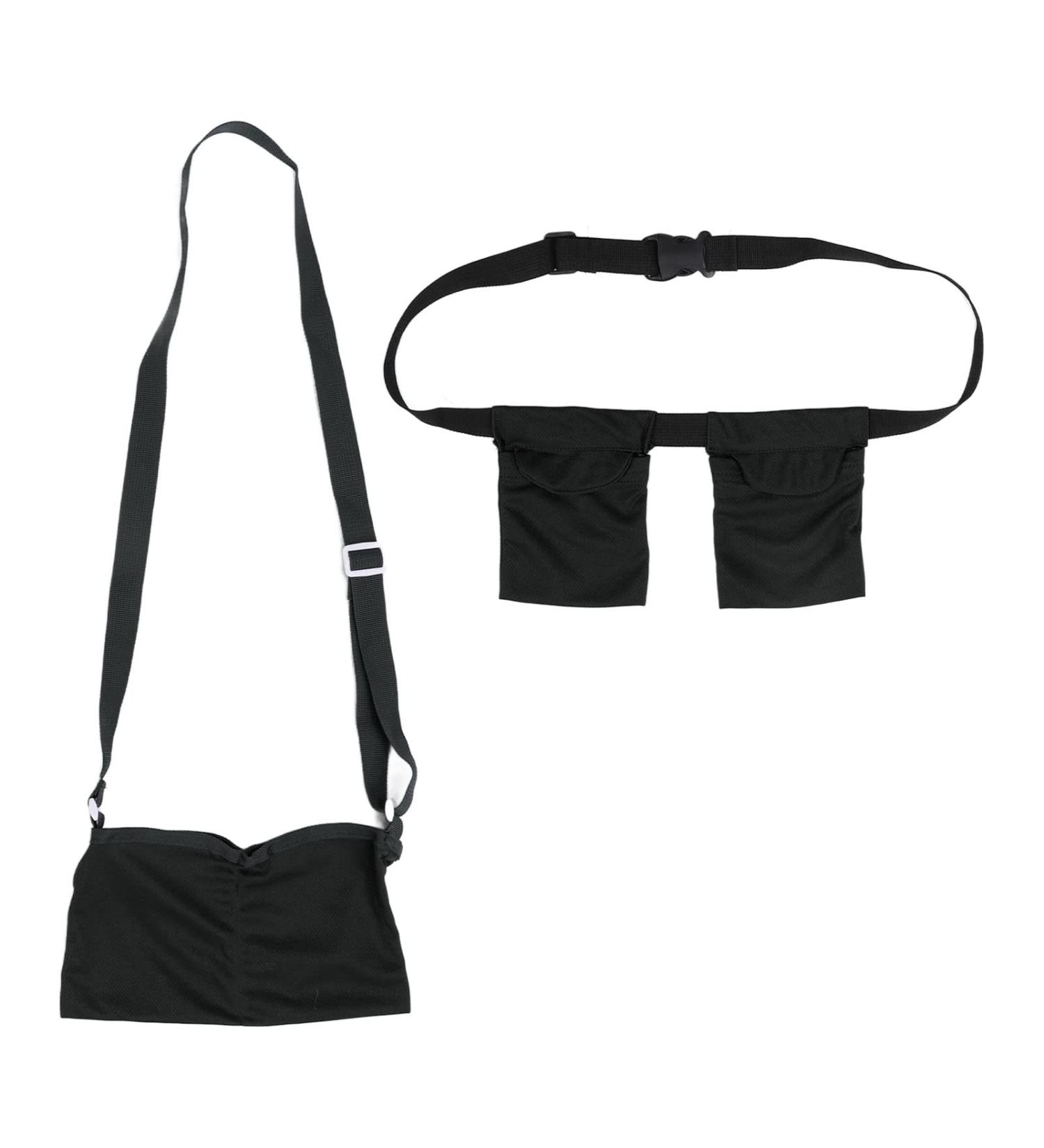 Mesh Shower Bag Mastectomy Drain Holder - Adjustable Elastic Band Design for Breast Surgery Drainage Pouch - Black - Buy Online on GoSupps.com