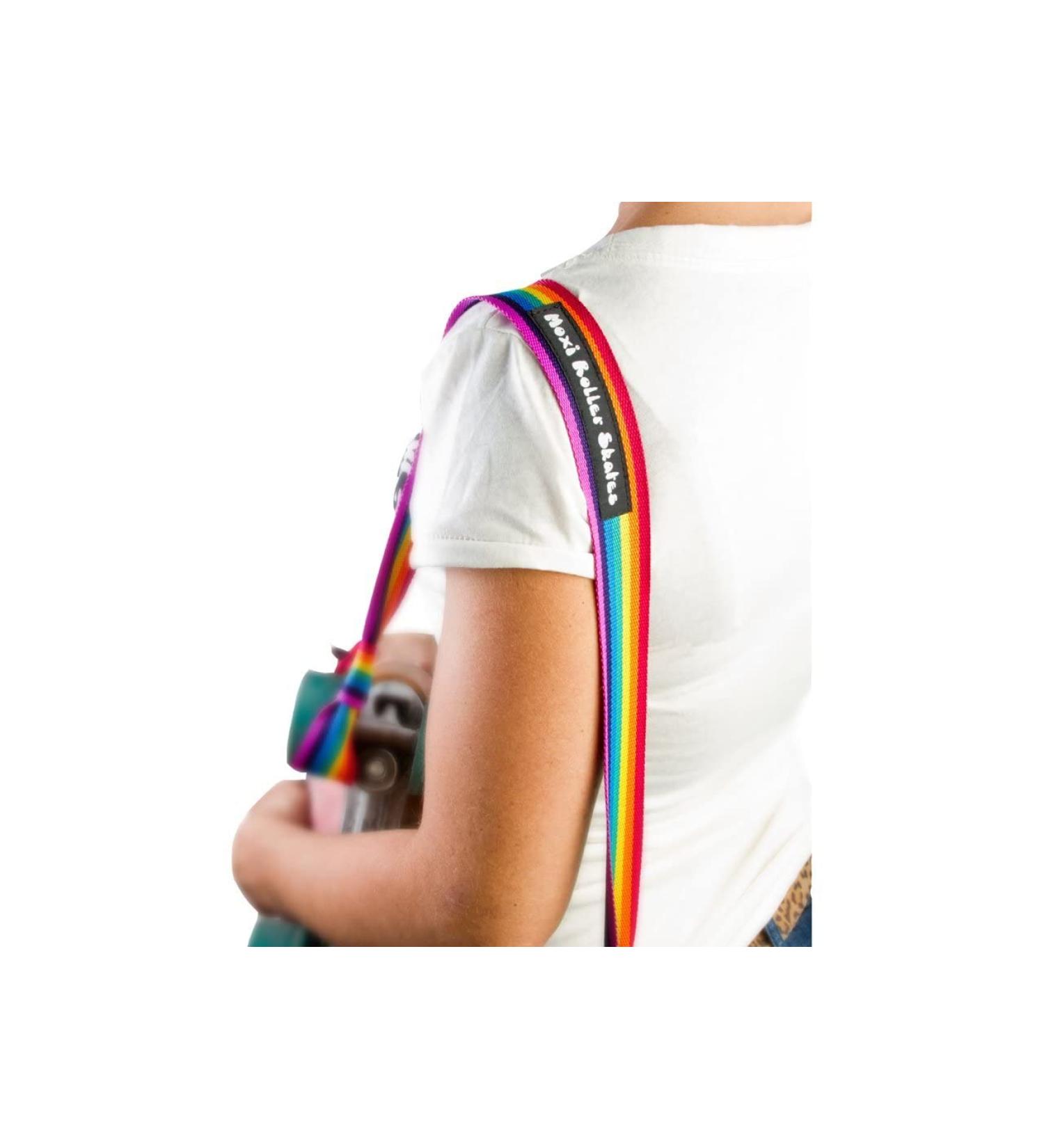 Moxi Skates - Roller Skate Leash - Fashionable Transport Strap for Skates Rainbow