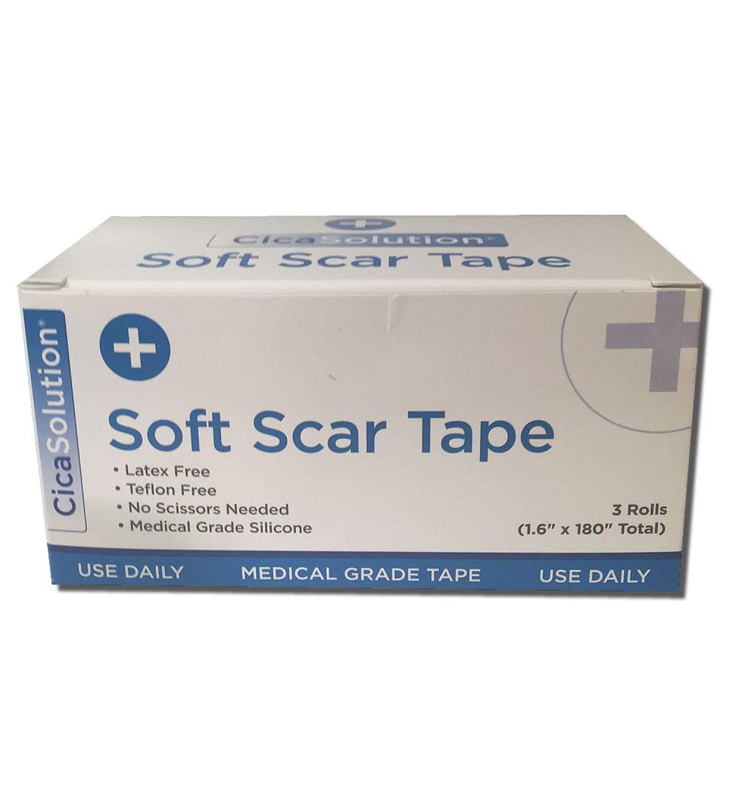 Soft Silicone Scar Tape | Reduce Scars from Injuries, Burns, Surgery | C-Sections | 1.6in x 180in | Wear for Days | Micro-Perforated - Buy Online on GoSupps.com