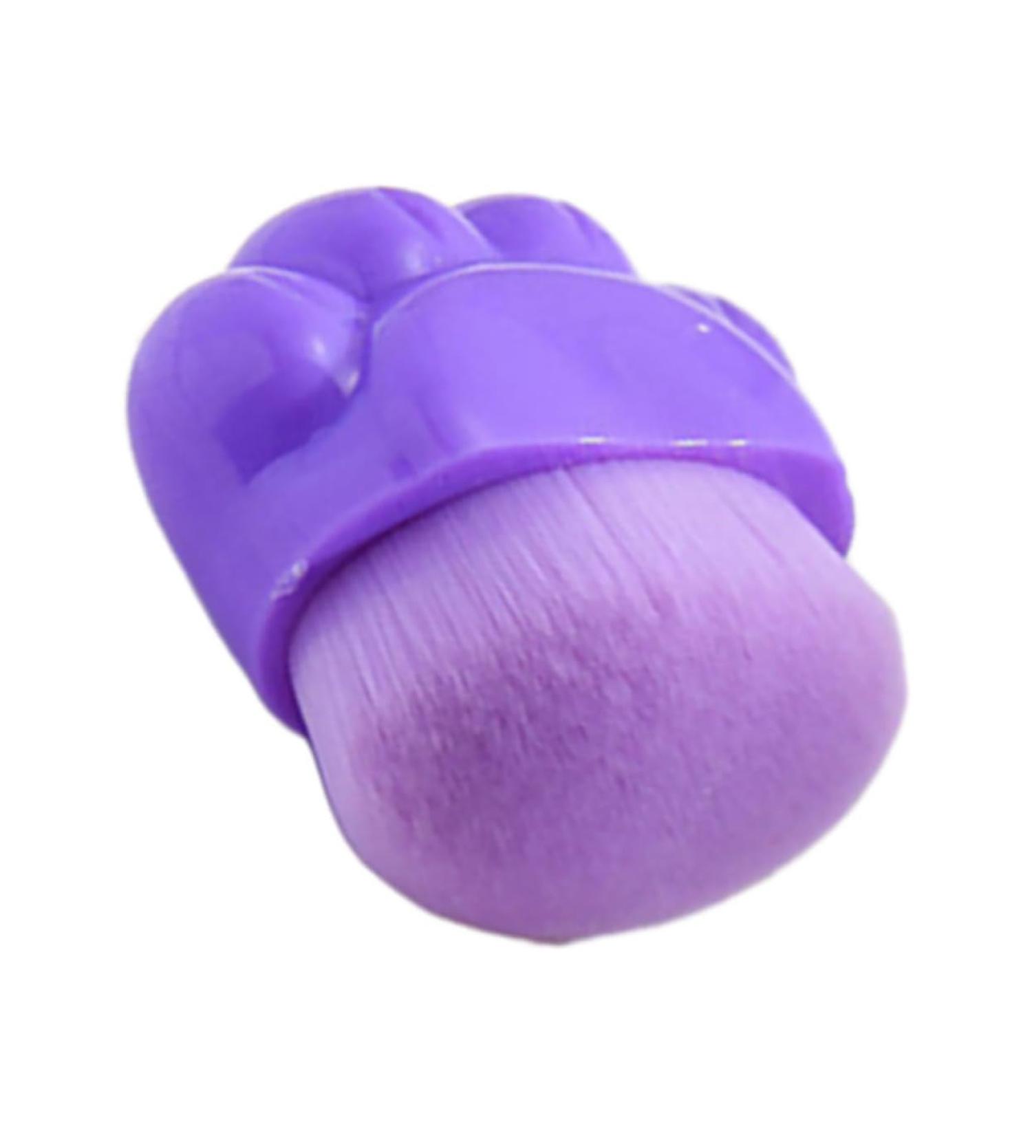 Healeved Cat Claw Foundation Brush Makeup Brush Blush Brush Portable Foundation Brush Powder Brush for Loose Powder Brush for Makeup Concealer Brush Travel Plastic Cosmetic Purple Cat Paw - Buy Online on GoSupps.com
