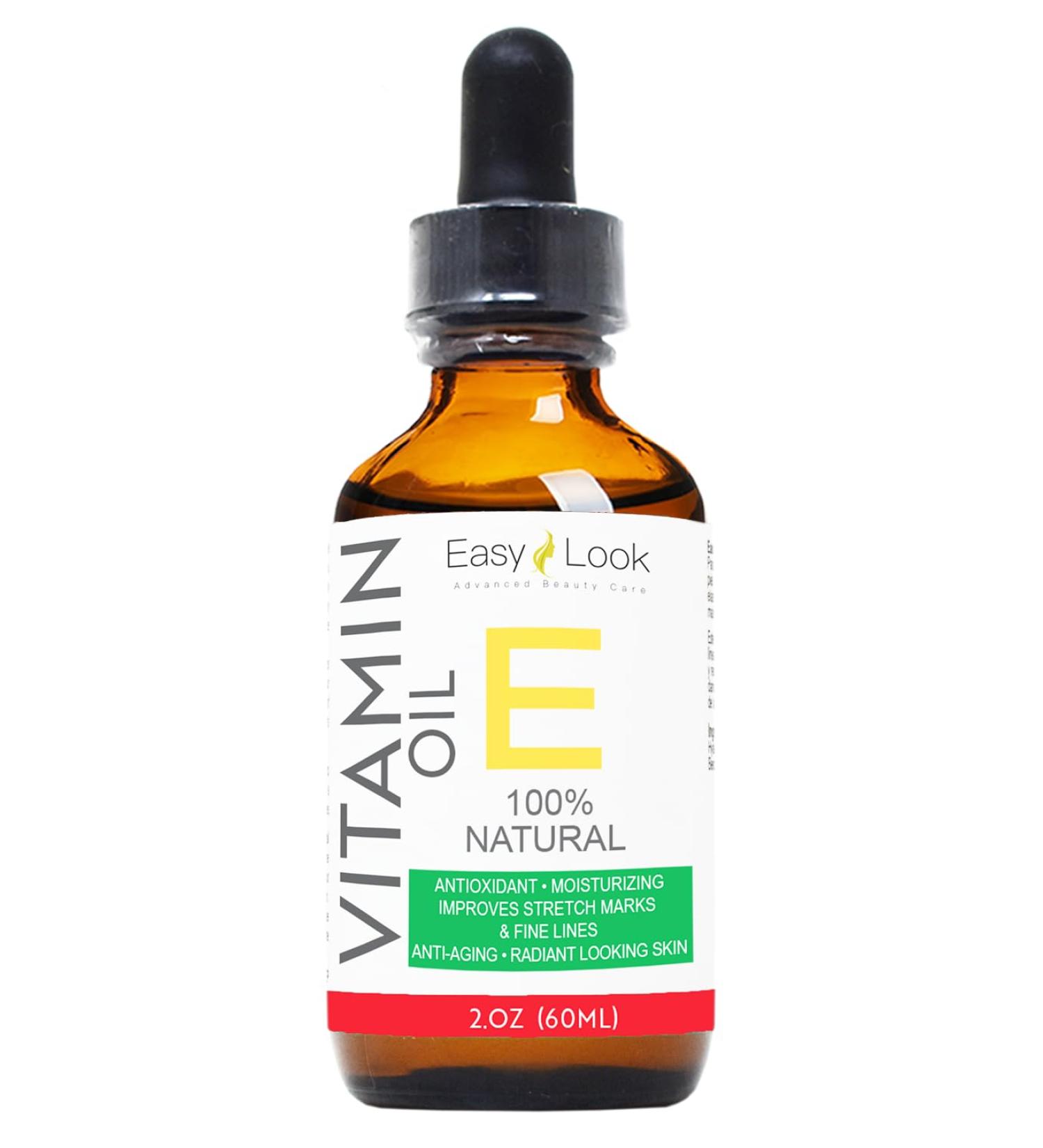 Vitamin E Oil Serum - Antioxidant Moisturizing Anti-Aging Formula for Stretch Marks & Fine Lines | 100% Natural | 2oz - Buy Online on GoSupps.com
