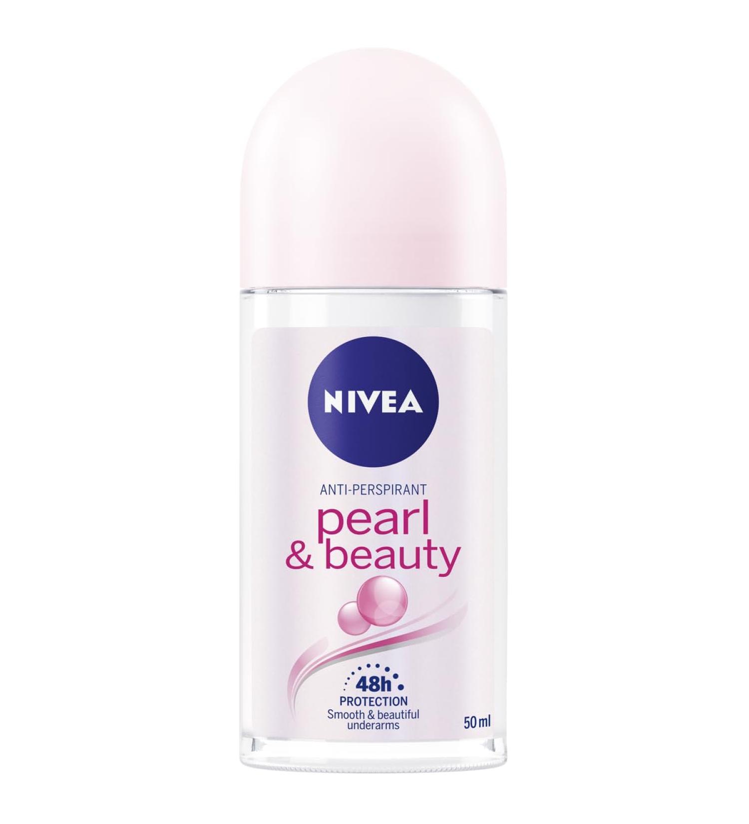 NIVEA Pearl&Beauty 48 H Women's Antiperspirant Ball 50 ml - Buy Online on GoSupps.com