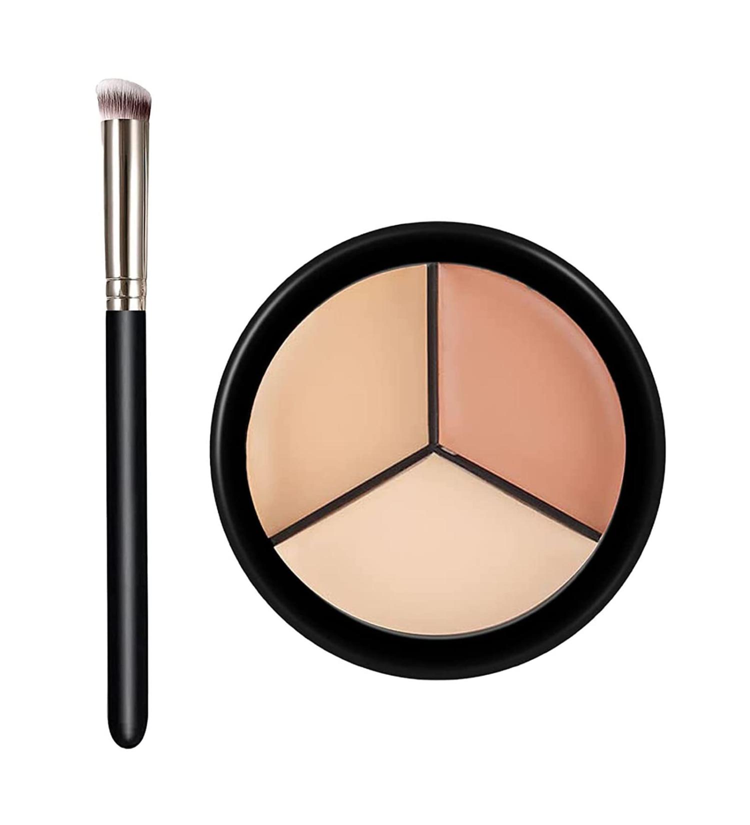 3 in 1 Cream Contour Palette for Dark Circles & Blemishes - Waterpoof & Long-Lasting - Cruelty Free (2 Pack) - Buy Online on GoSupps.com
