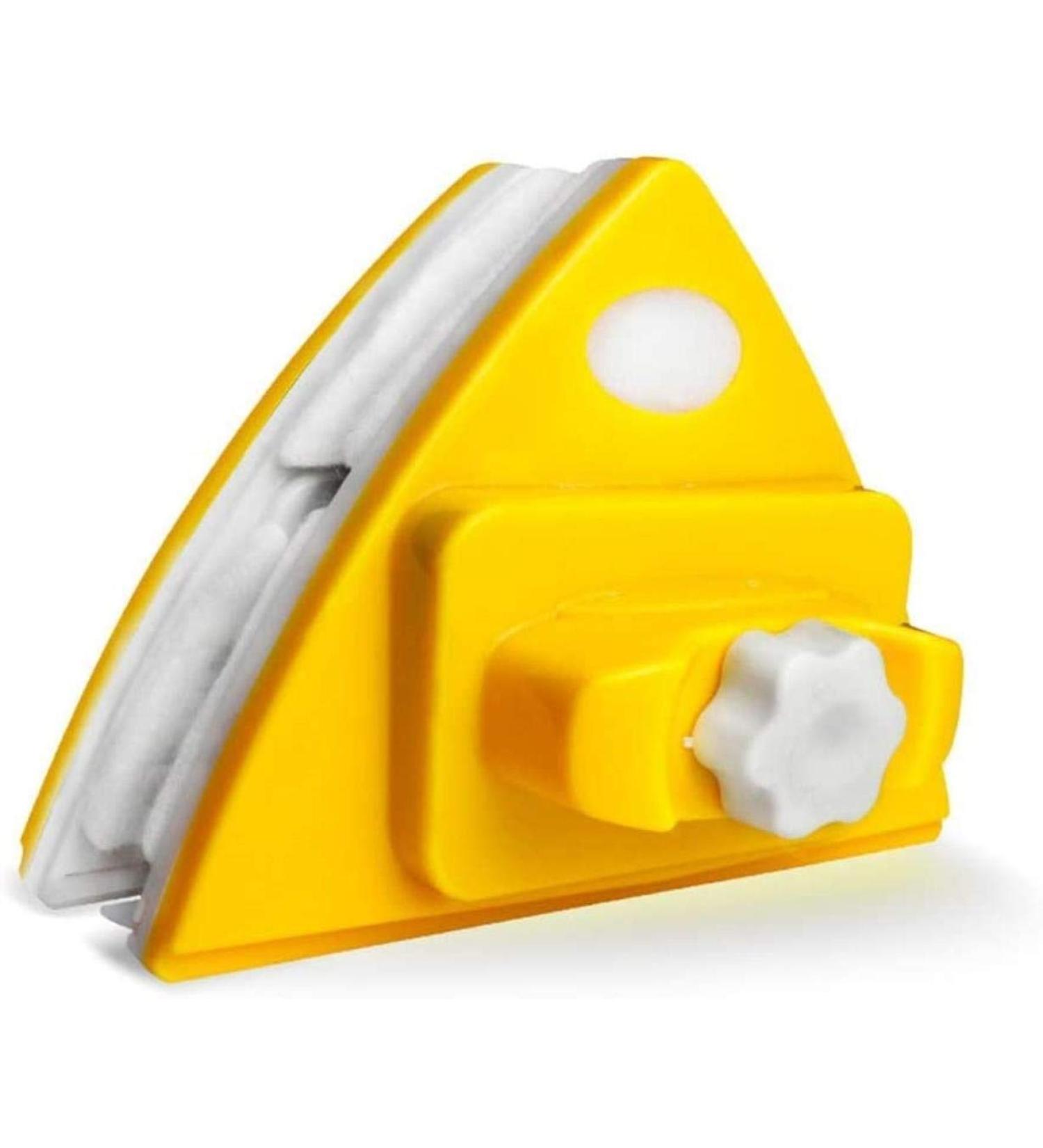 Double Sided Magnetic Window Cleaner Adjustable Magnetic/Cleaner Glass Wiper Magnetic with Anti-Fall Safety Rope Triangle Design 3 Specifications Manual Type  - Buy Online on GoSupps.com