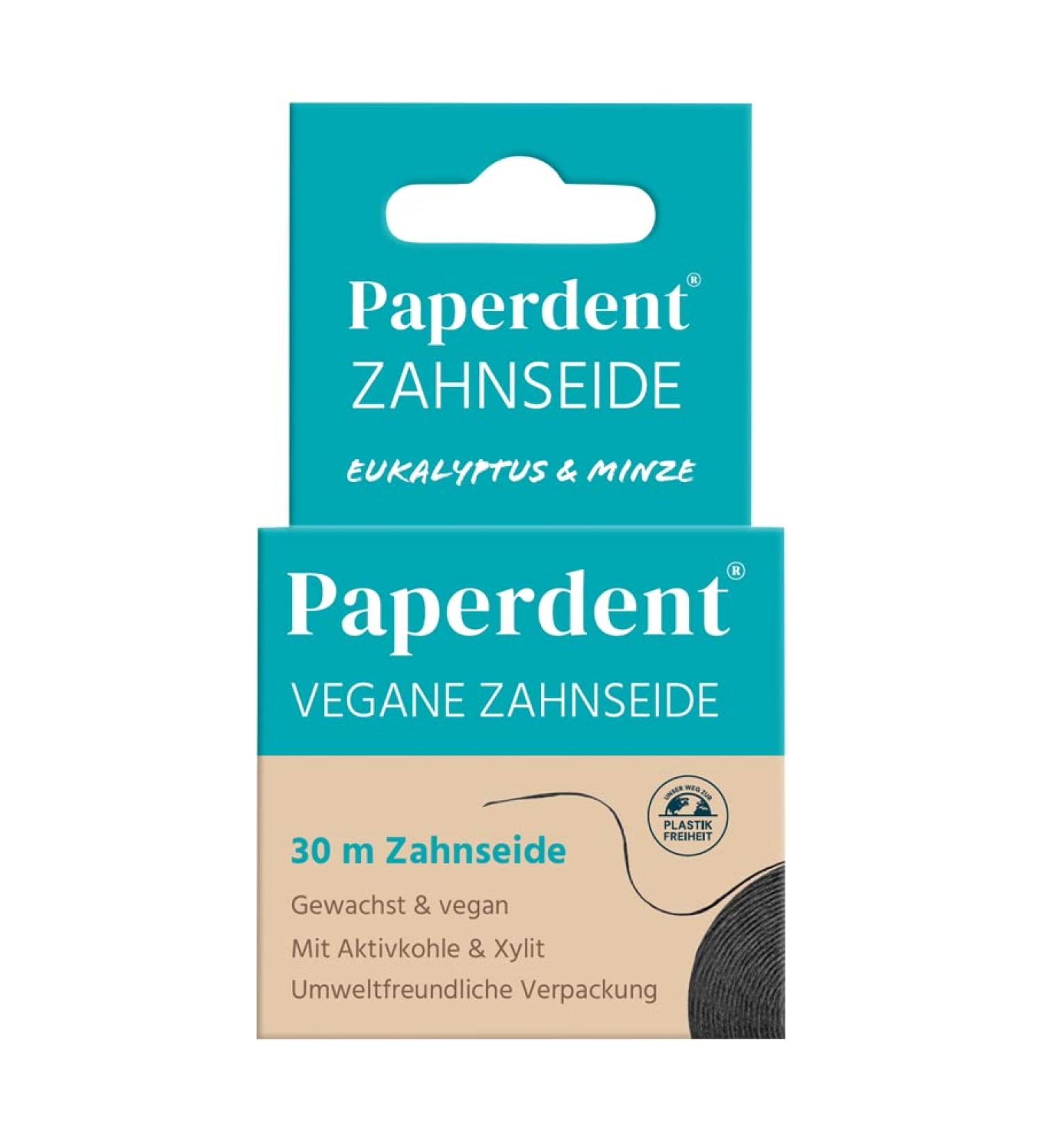Buy Paperdent Dental Floss - Eucalyptus & Mint Waxed Vegan Eco-Friendly Packaging | International Shipping - Buy Online on GoSupps.com