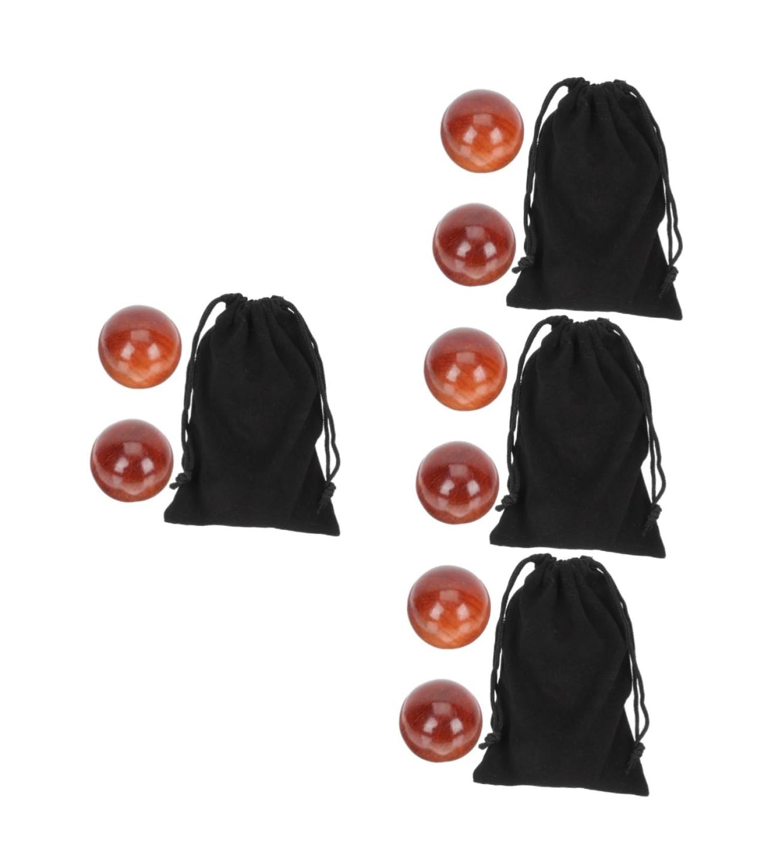 Healvian 8 STK Wooden Massage Balls | Handcrafted Fitness & Therapy Devices for Muscle Relief - Buy Online on GoSupps.com