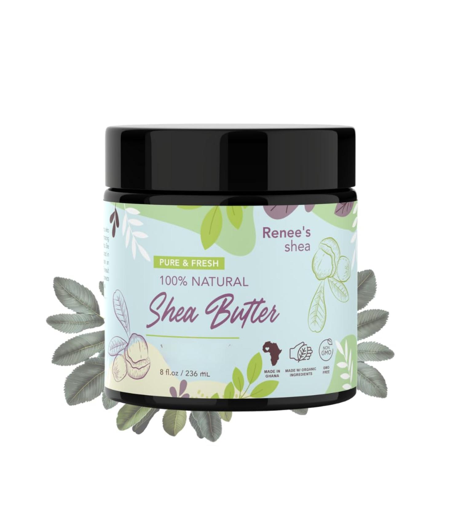100% Natural African Shea Butter - Organic Pre-Softened Raw Unrefined Pure from Ghana for Skin & Hair - 8 oz - Buy Online on GoSupps.com
