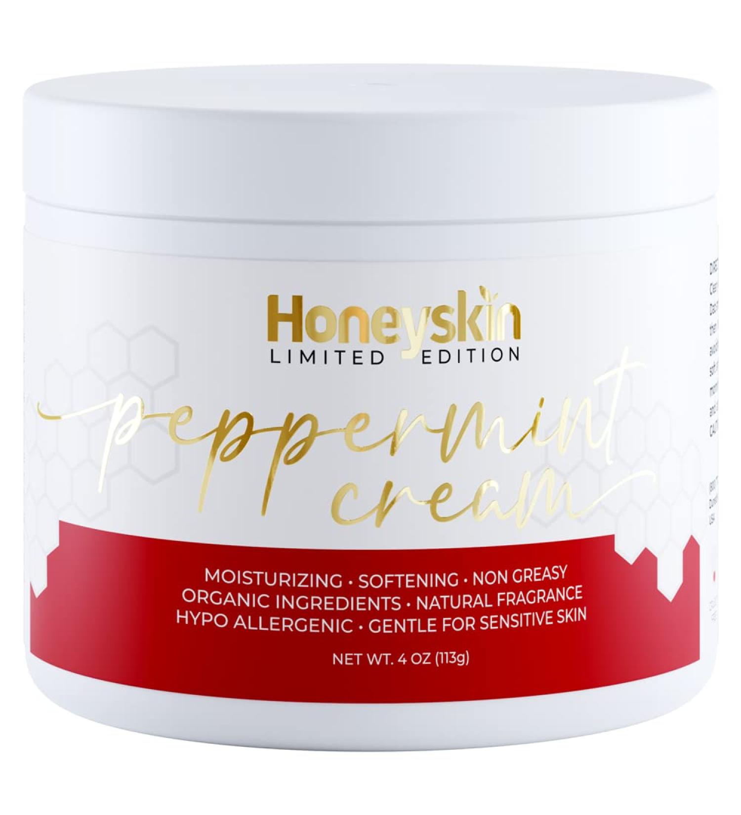 Hydrating Face Moisturizer & Body Lotion with Aloe Vera & Coconut Oil - Relief for Dry Skin Eczema & Rosacea - Peppermint Scent (4oz - Buy Online on GoSupps.com