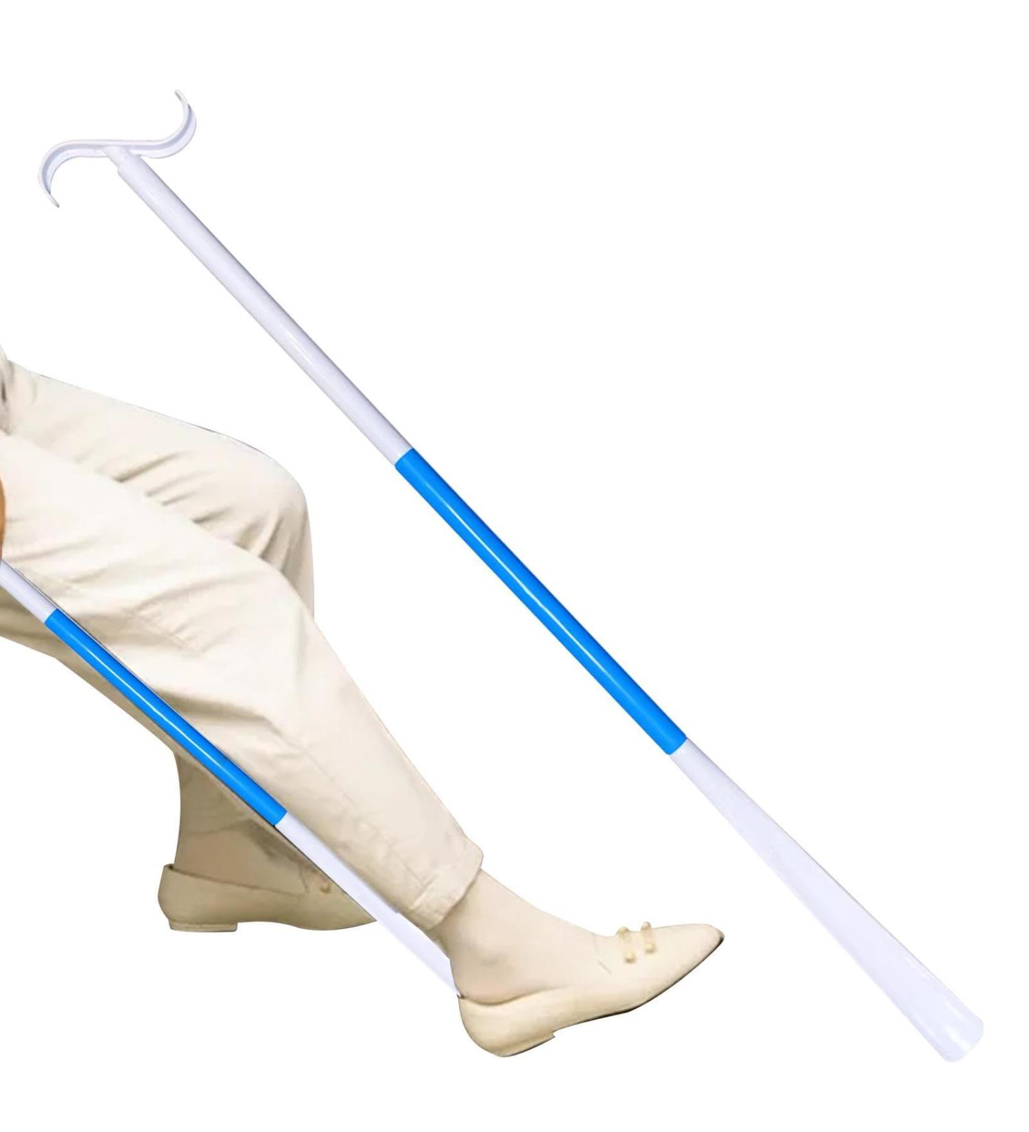 Rosixehird Sock Aid Device - Adjustable Multifunctional Sock Helper for Pregnant Women | Easy Sock Wearing in Blue & White - Buy Online on GoSupps.com