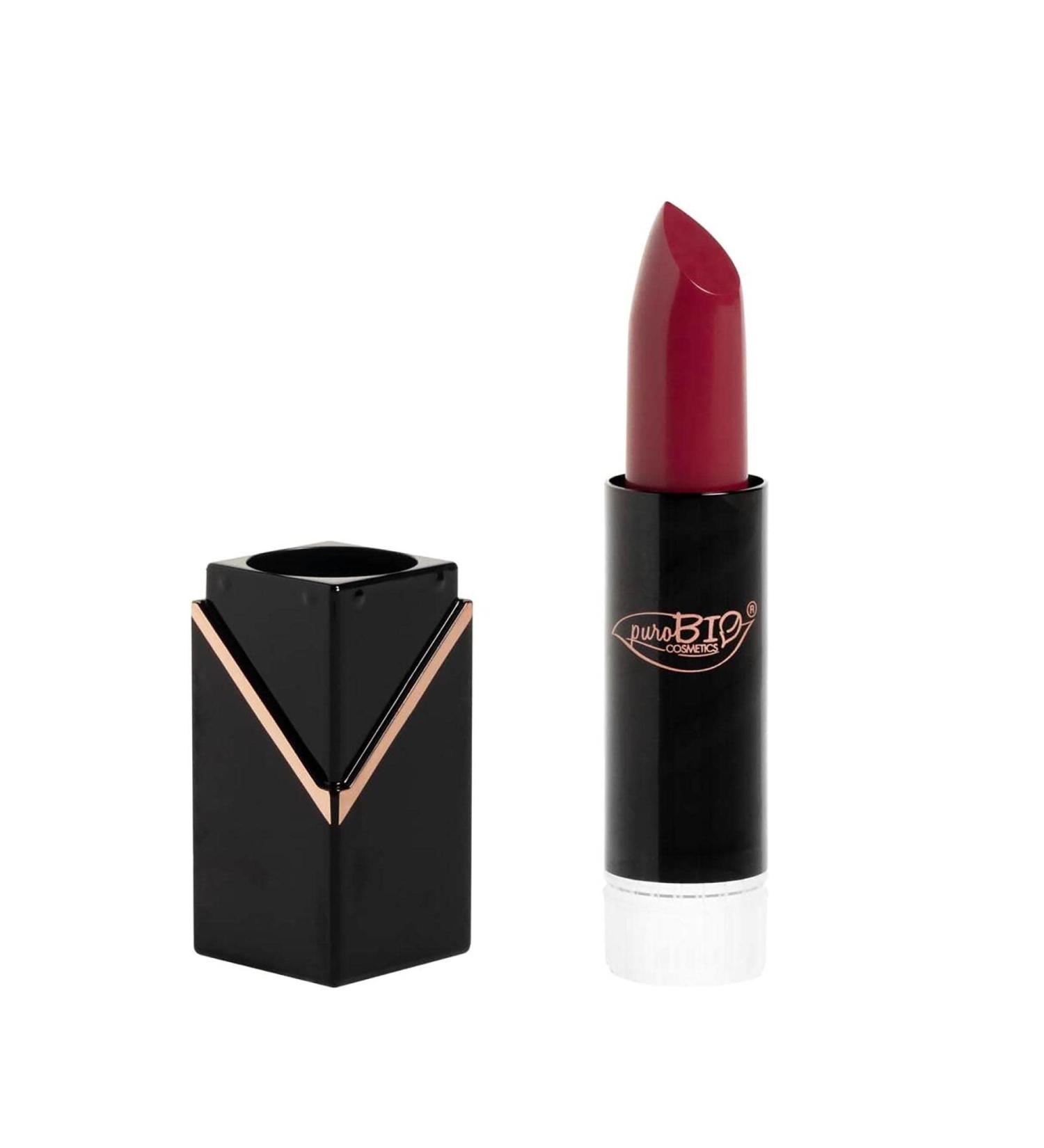 Purobio Creamy Dark Pink Semi-Matte Lipstick - ECOBIO Code 102 | Organic Makeup for International Shipping - Buy Online on GoSupps.com