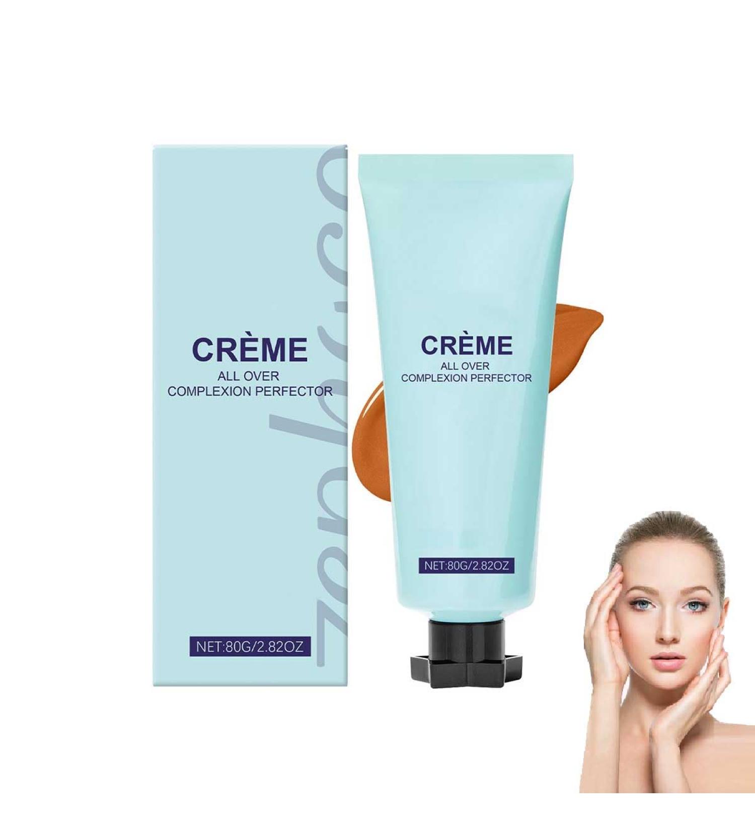 Creme All-Over Complexion Perfector 80g Cream Hydrating Full Coverage Concealer Long-Lasting CC Foundation Waterproof Transfer-Resistant Skin Tint Cream body perfector (Dark) - Buy Online on GoSupps.com