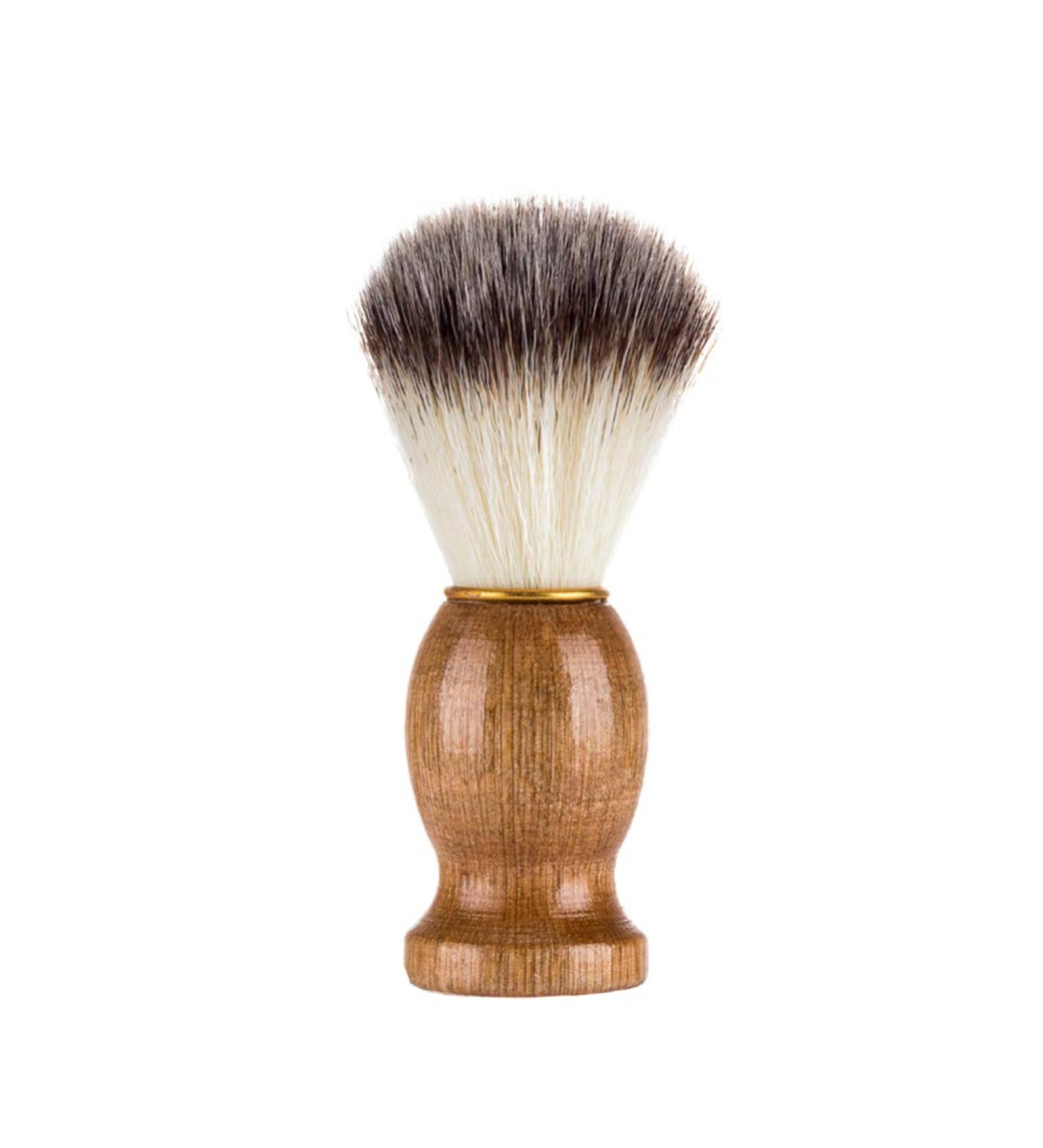 Shop Minkissy Wooden Badger Hair Beard Brush - Perfect Mustache & Beard Cleaning Tool for Men - Buy Online on GoSupps.com