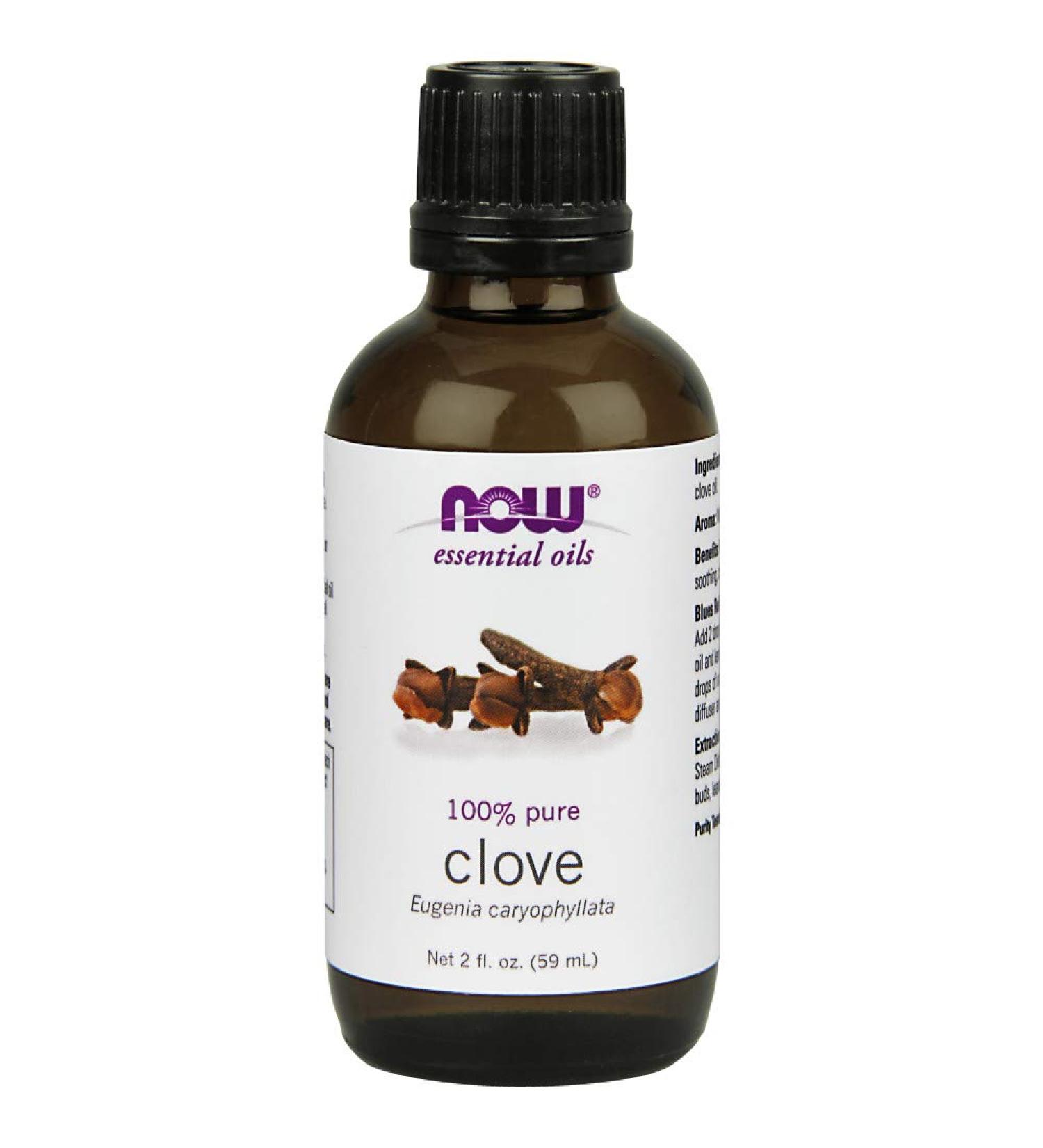 Buy Now Foods Clove Essential Oil 2 fl oz - Natural Aromatherapy & Wellness - Buy Online on GoSupps.com