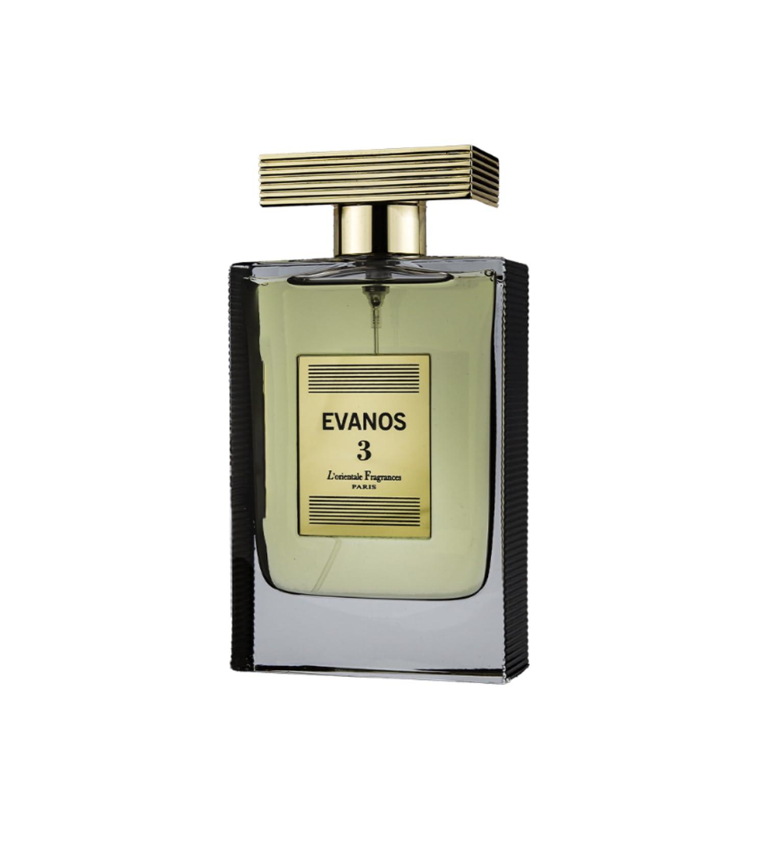 L'orientale Evanos 3 Eau De Parfum Spray for Men 3.4 Ounce