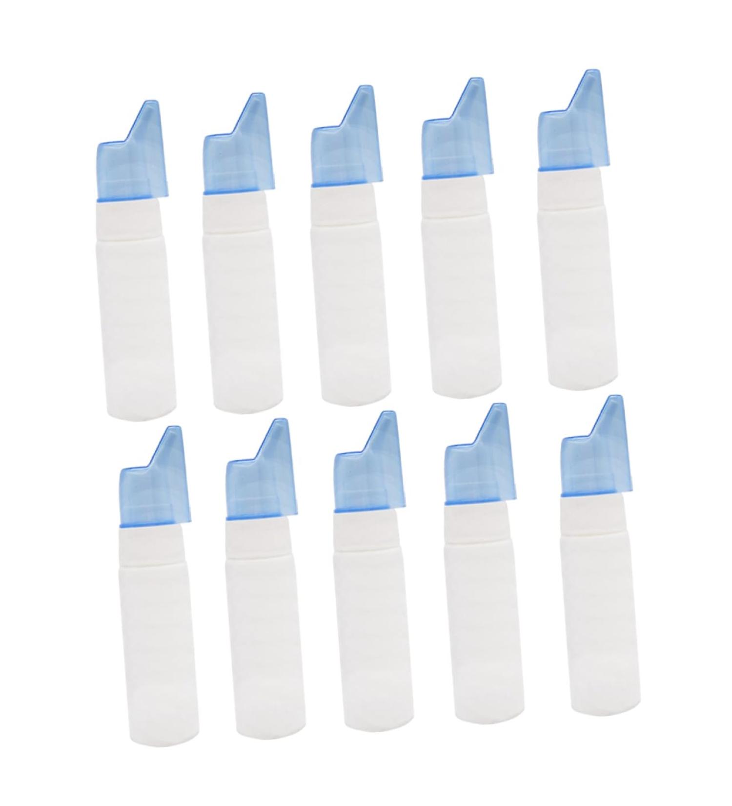 Beavorty 10pcs Mini Plastic Spray Bottles - Nose & Nasal Spray Bottles for Moisturizing - White Mist Sprayer - Buy Online on GoSupps.com