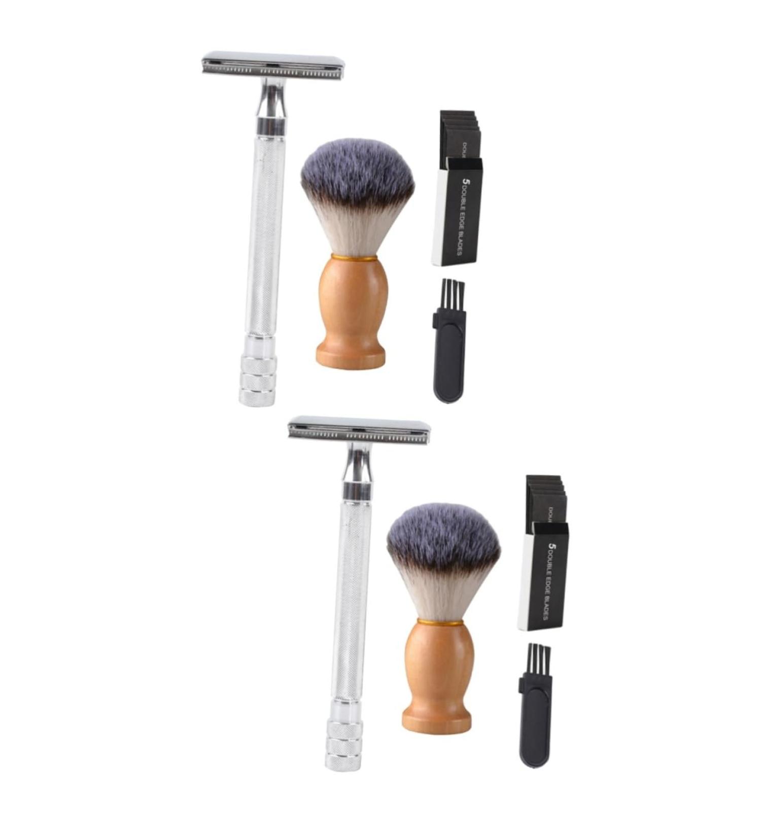Fomiyes Portable Manual Razor for Men | Classic Old-Fashioned Shaving Brush & Beard Trimmer - Buy Online on GoSupps.com