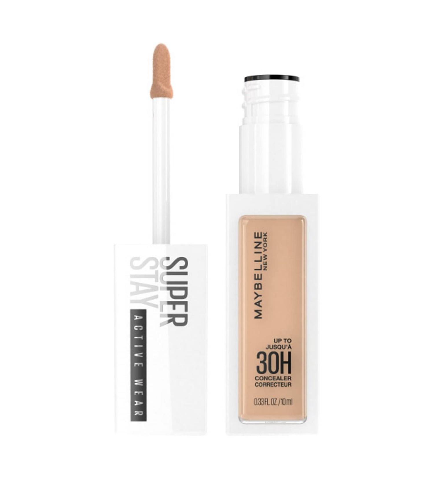 Maybelline New York Super Stay Active Wear Concealer No. 25 Medium 10ml 25 Medium 10 ml (1 pack)