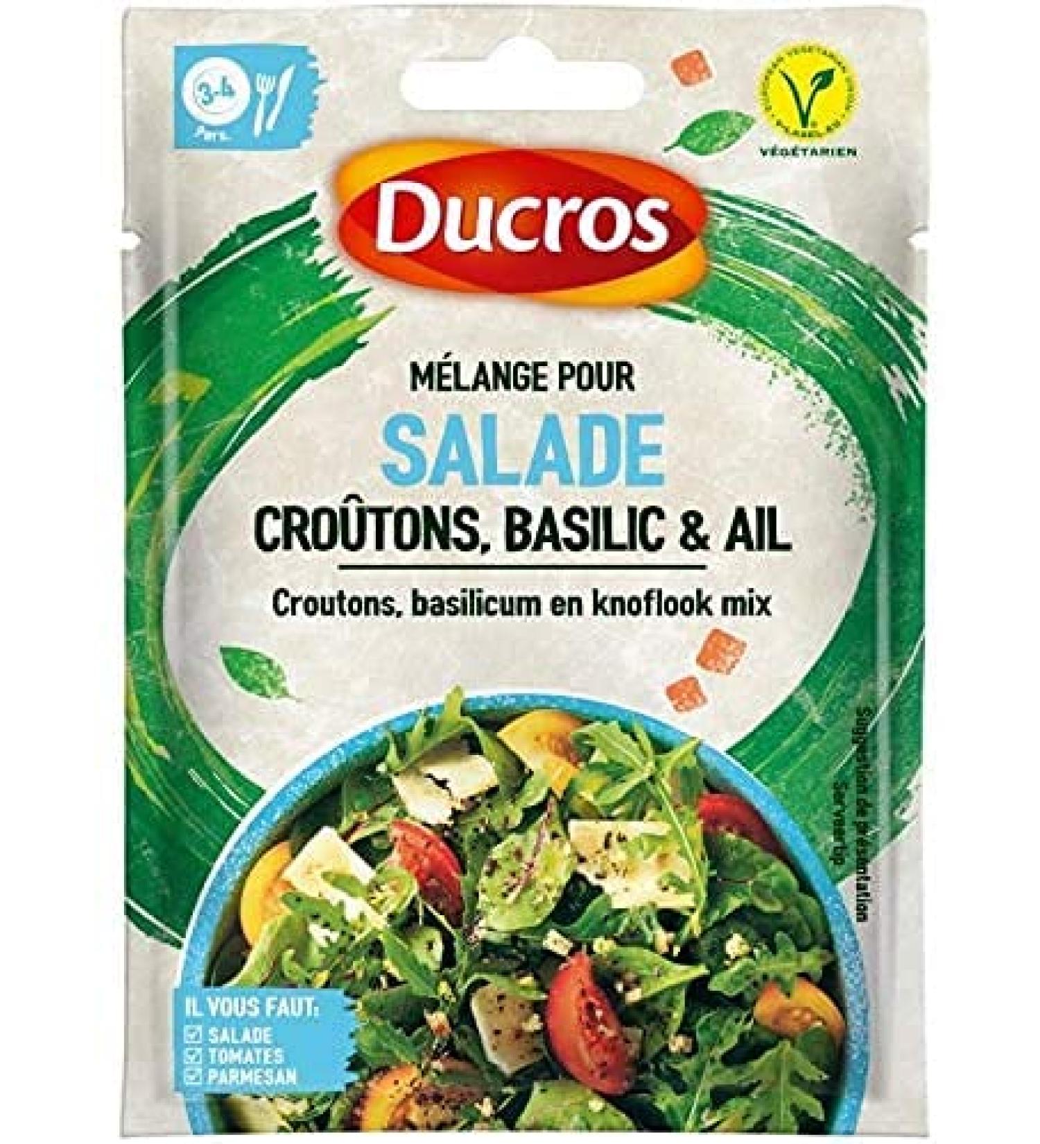 DUCROS - Croutons Basilic Et Ail 18G - Lot De 3 - meilleure offre