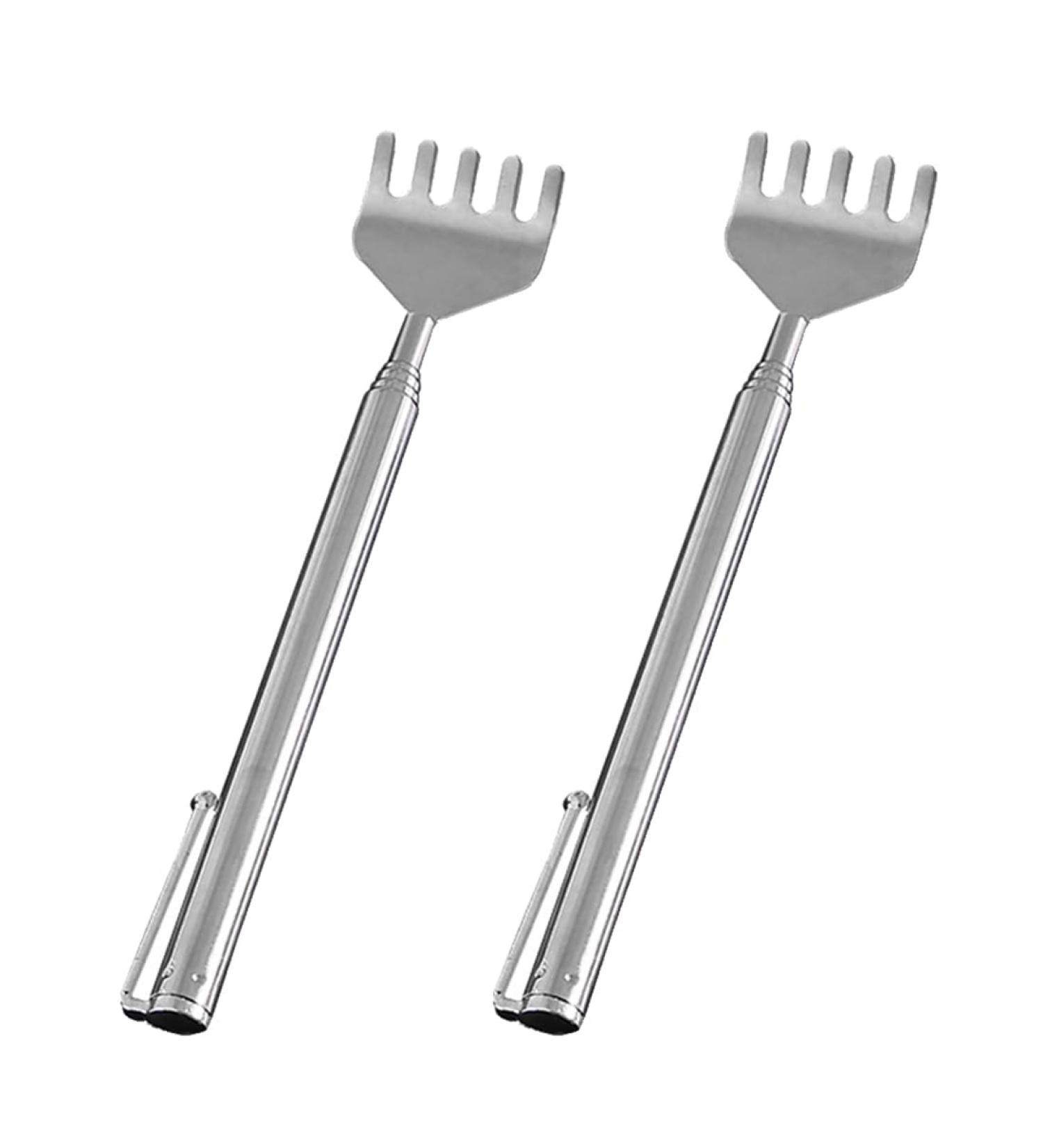 VzuhSW Telescopic Back Scratcher - Stainless Steel 8 to 50 cm - Perfect for Home Travel & Office - Effective Itch Relief - Buy Online on GoSupps.com