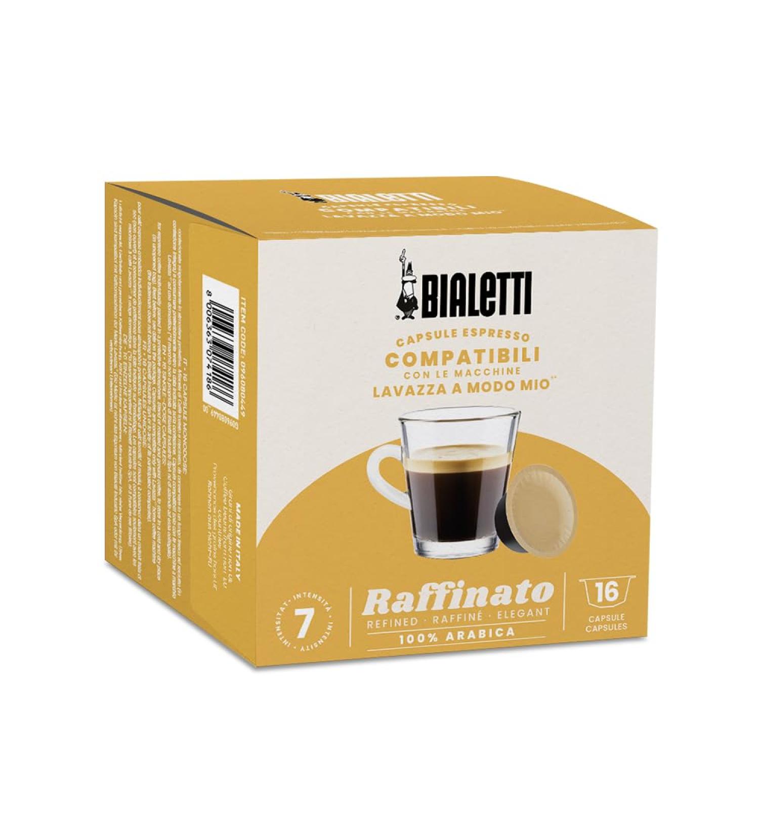 Bialetti Caf Capsules compatible with Lavazza - Raffinato - 16 Capsules - Buy Online on GoSupps.com