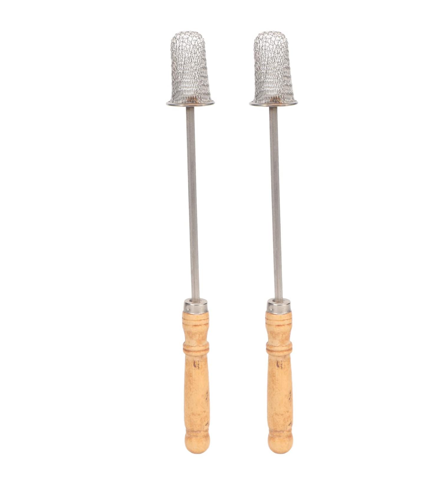 Premium Stainless Steel Cupping Stick Set - Fire-Tied Rods with Wooden Handle - Traditional Reusable Cupping Therapy 2 Pieces for Optimal Health - Buy Online on GoSupps.com