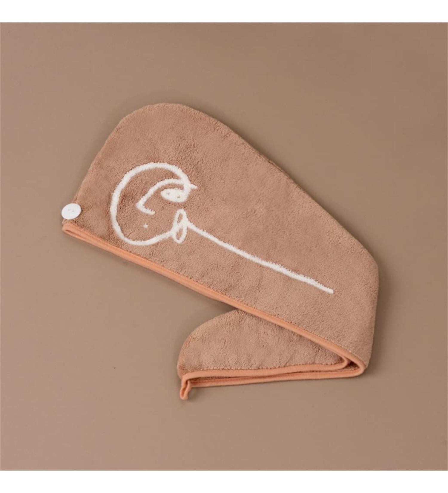 Super Absorbent Black Microfiber Hair Towel - JoJo's Bizarre Adventure | 25x65cm Embroidered Bath & Turban Cap - Buy Online on GoSupps.com