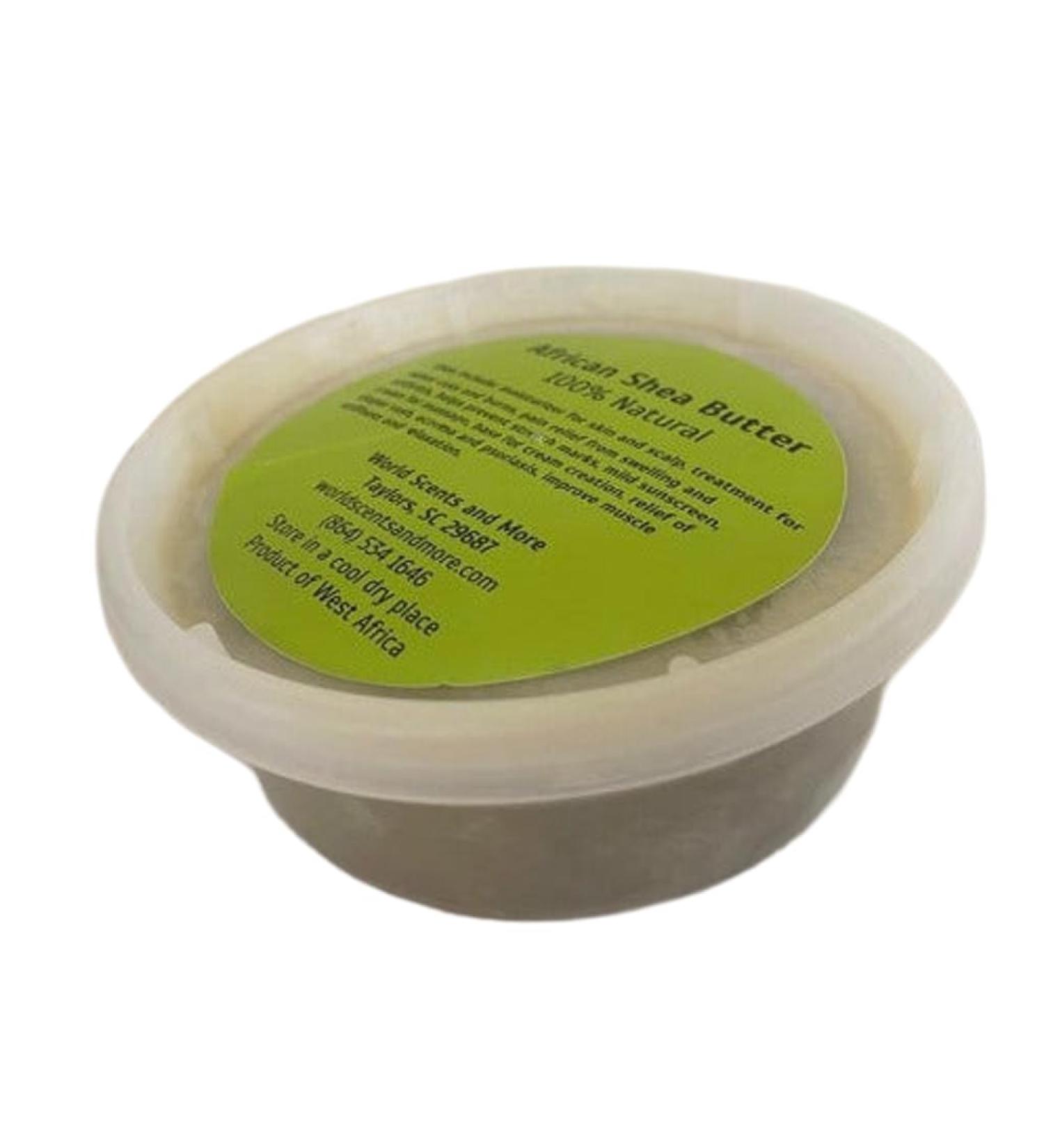 Worldscents Raw Unrefined 100% Pure Natural Shea Butter from Ghana 0.5 Lb bucket no fragrance added great moisturizer