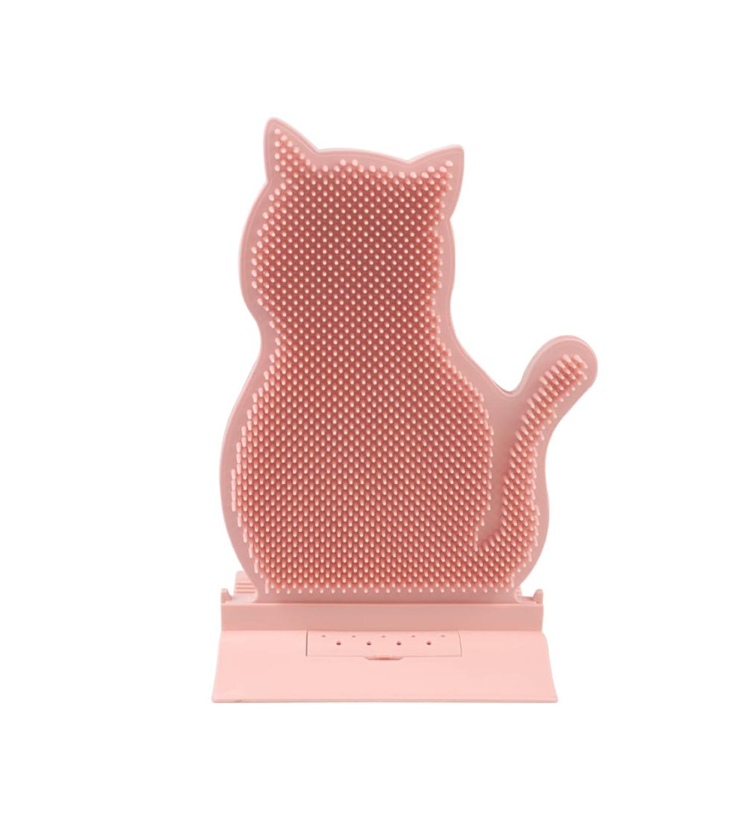 Ibluelover Cat Brush - Corner Grooming Massage Brush for Long & Short-Haired Cats - Pink Wall & Sofa Scratchboard - Buy Online on GoSupps.com