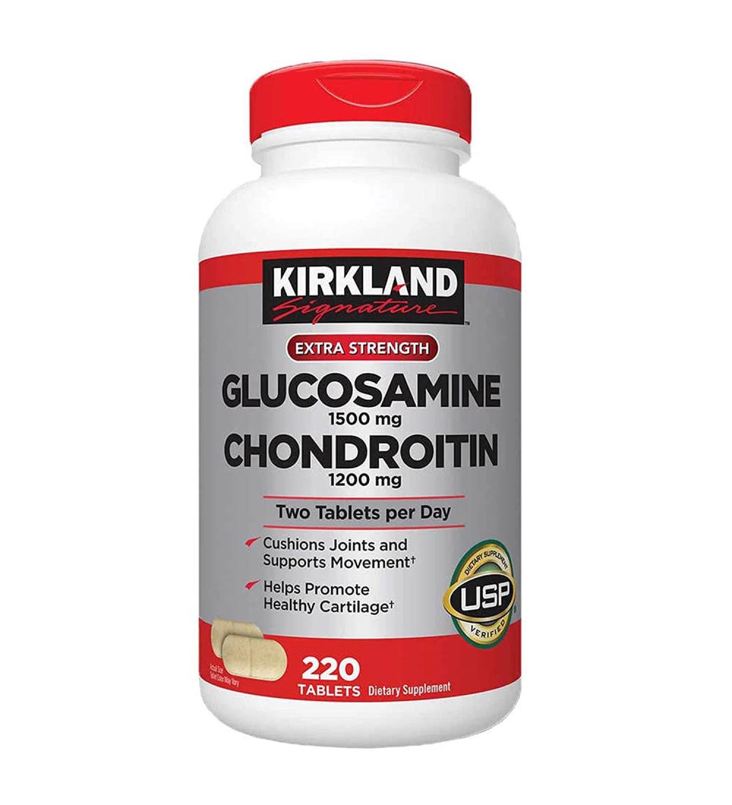 Kirkland Signature Glucosamine & Chondroitin 220 Tablets (4 Pack) - Buy Online on GoSupps.com