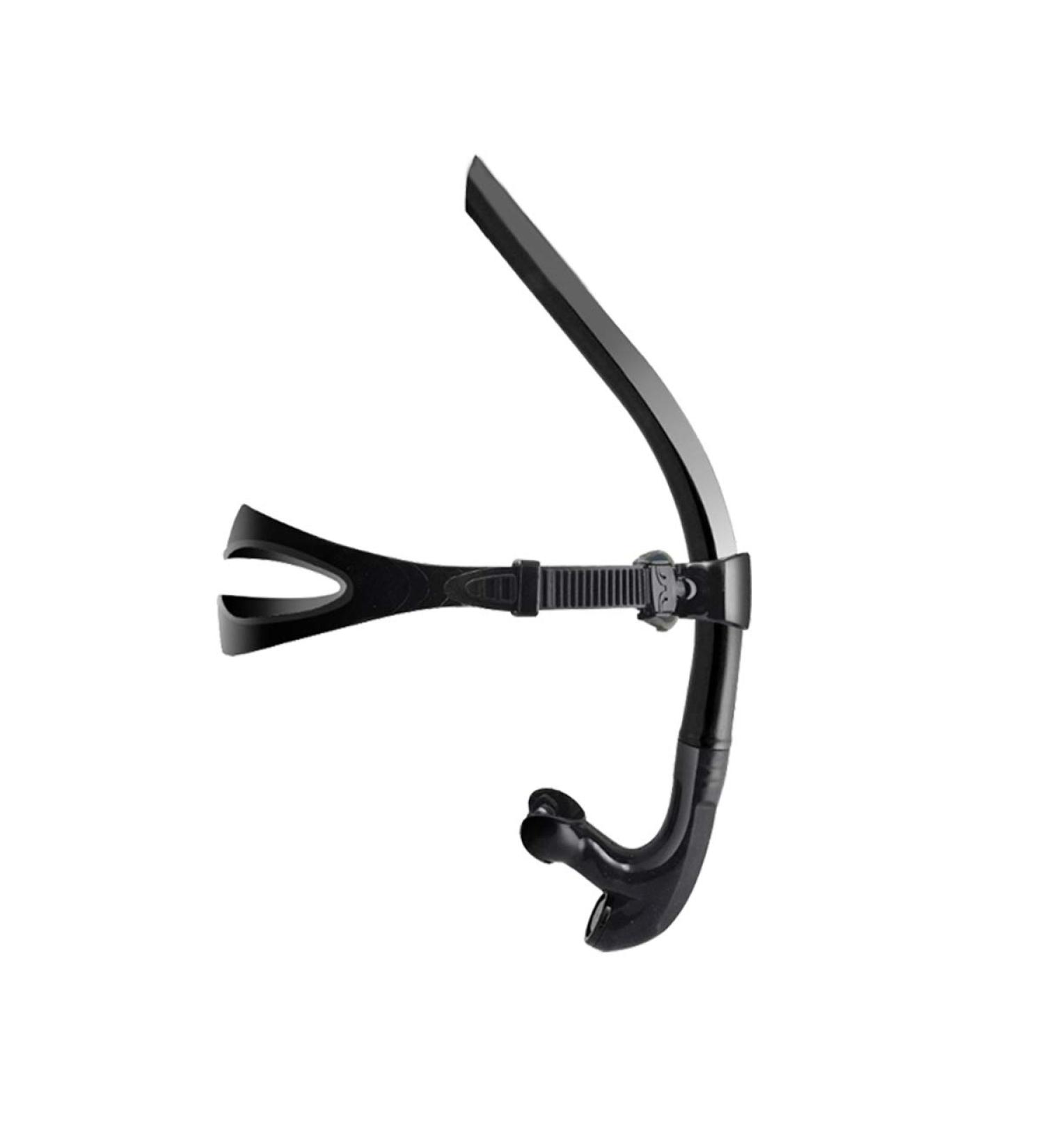 Spinosaurus Swim Snorkel for Lap Swimming and Training - Comfortable Silicone Mouthpiece - One-Way Purge Valve - Easy Breathing for Pool and Open Water - Black - Buy Online on GoSupps.com