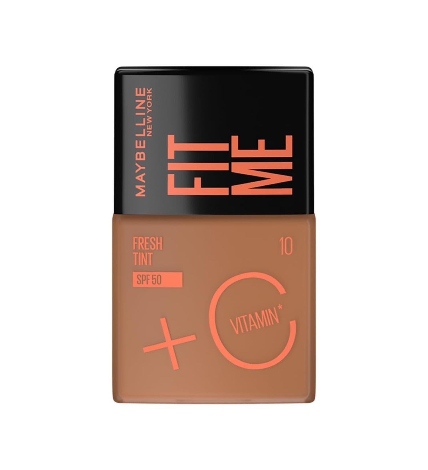 M-aybelline New York Fit Me Fresh Tint With SPF 50 PA+++ & Vitamin C Lightweight Natural Coverage Skin Tint Shade 10 30ml - Buy Online on GoSupps.com