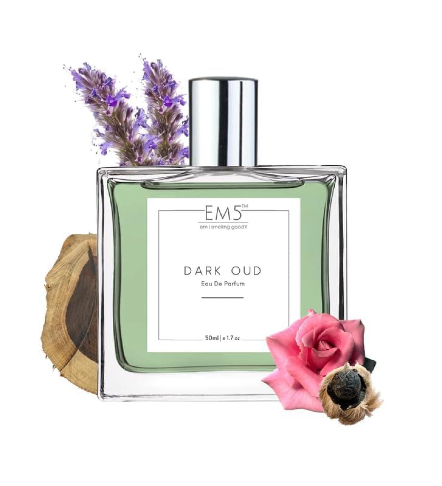 EM5 Dark 0ud Perfume | Rose Oud Patchouli Fragrance | Men's Eau de Parfum (EDP) | Strong and Long Lasting Spray | Luxury Perfume Spray for Him | 50 ML | 1.7 Fl Oz - Buy Online on GoSupps.com