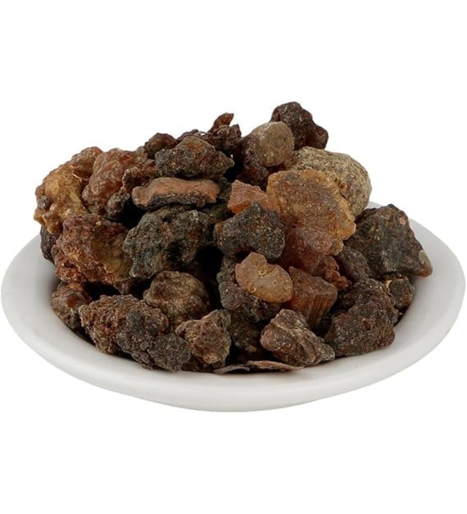 RAW HERBS/JADI BOOTI DREID BIJABOL HIRABOL MURMUKHI MUR MAKKI COMMIPHORA MYRRHA NEES (100GM) by Vedic SCript Herbals