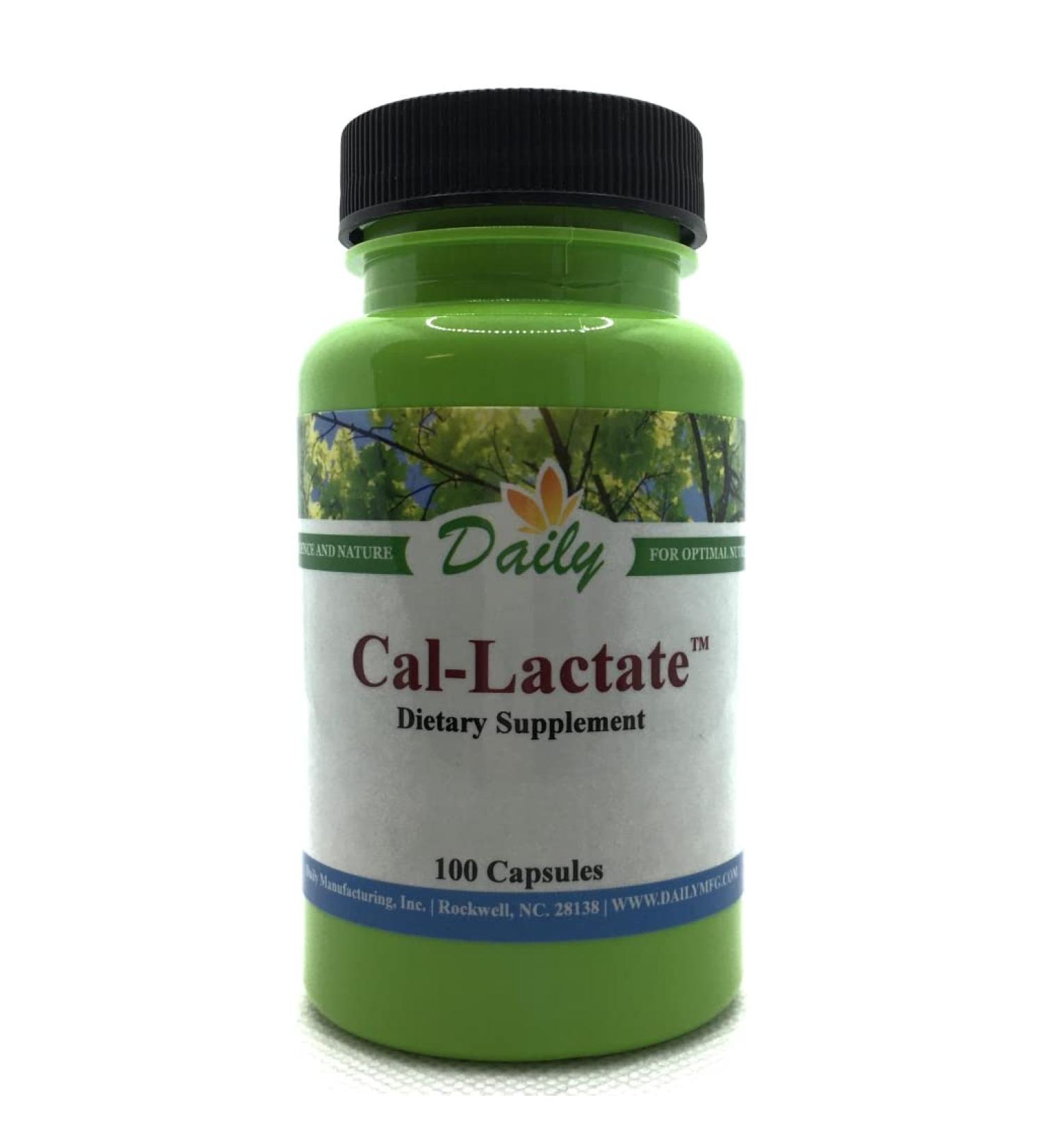 Daily's Calcium Lactate (100 Vegetarian Capsules)