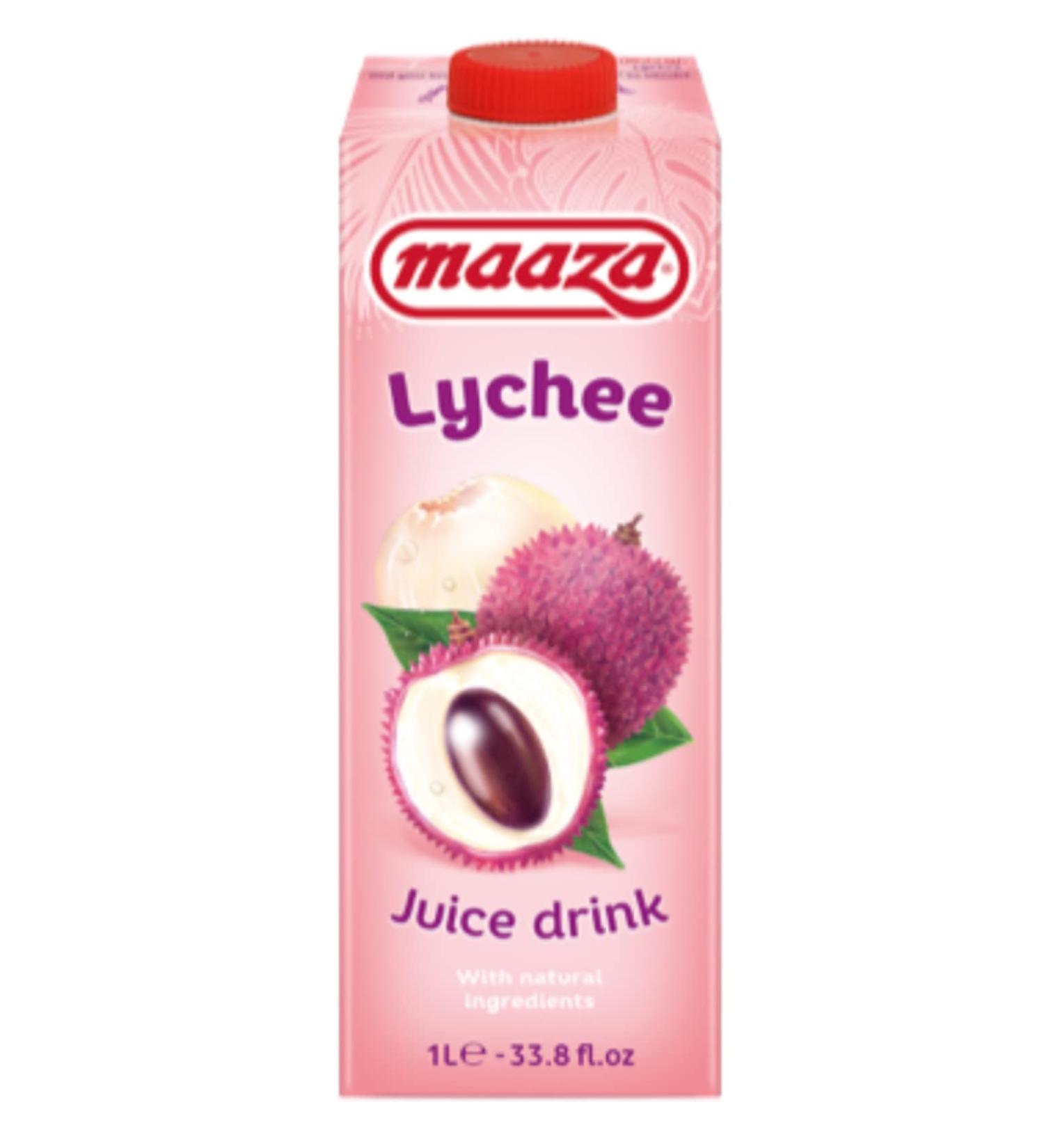 Lychee Juice MAAZA 1L/Brick - Pack of 2, 4, 6 and 12 Bricks - Free Delivery France - Shipping by Bo Time (4)