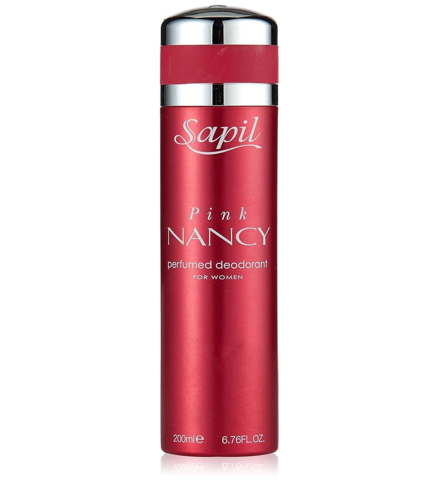 Sapil Nancy Pink Deodorant Spray for Women - Long-Lasting Floral Fruity Musky Scent - 6.76 oz - Fresh & Odor Free All Day - International Shipping Available - Buy Online on GoSupps.com