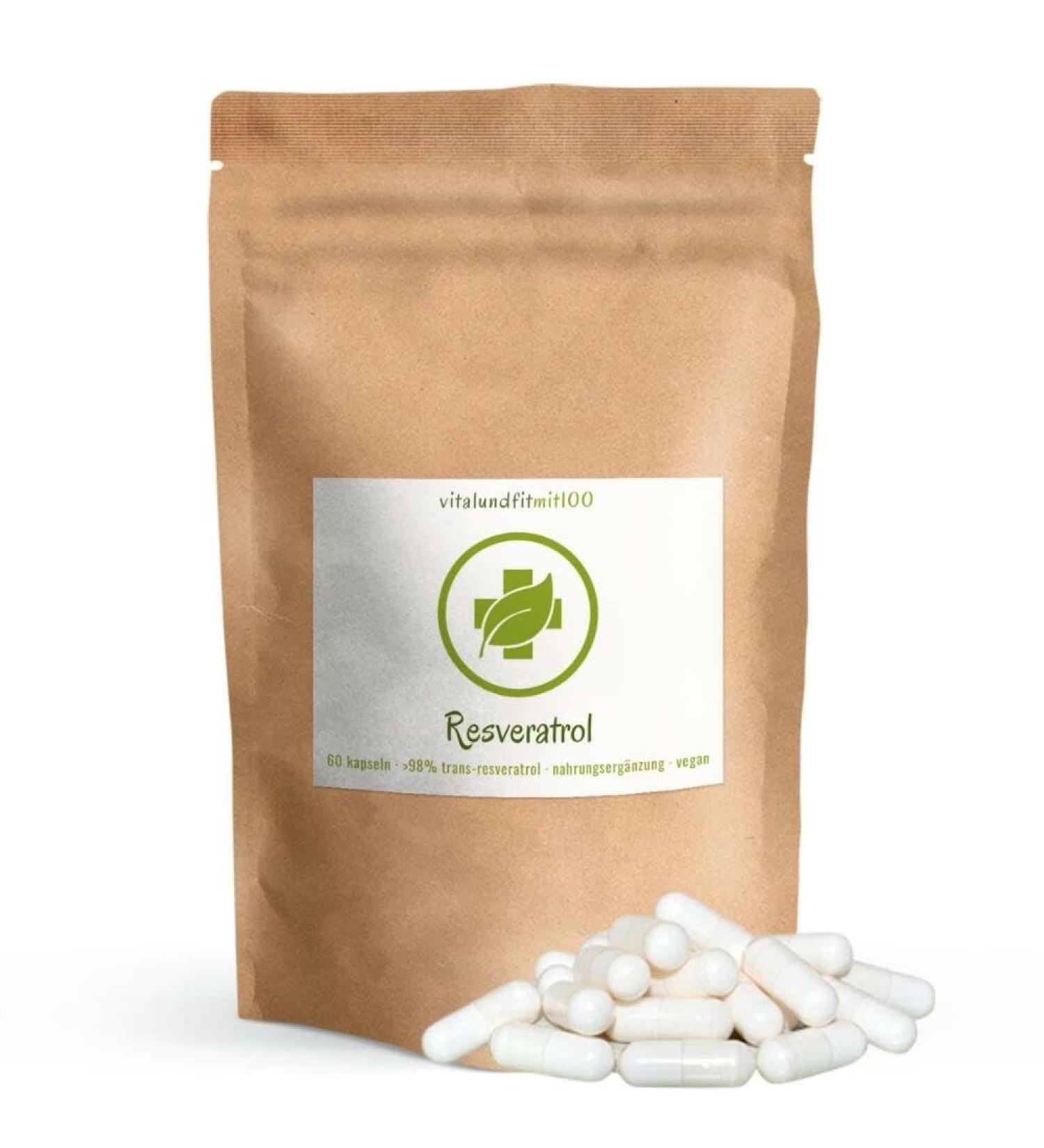 Premium Trans Resveratrol - 500mg Yeast Fermentation Capsules | Vegan Non-GMO High-Dose 60 Count - Buy Online on GoSupps.com
