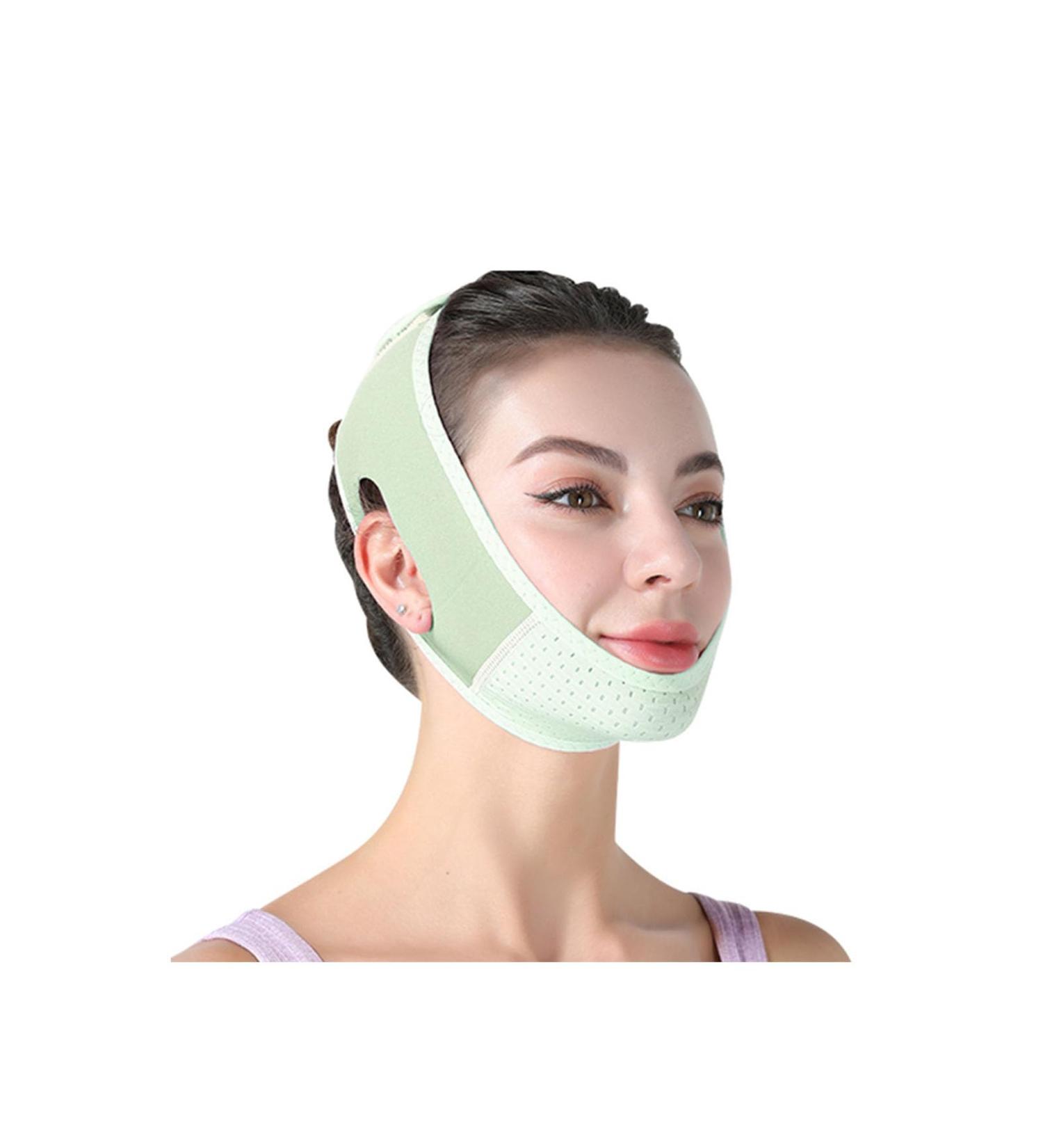 Chin Strap for Female Double Chin Soft V-Line Chin Strap Double Chin Decompressor Mask Strap (Pink) (Green) - Buy Online on GoSupps.com