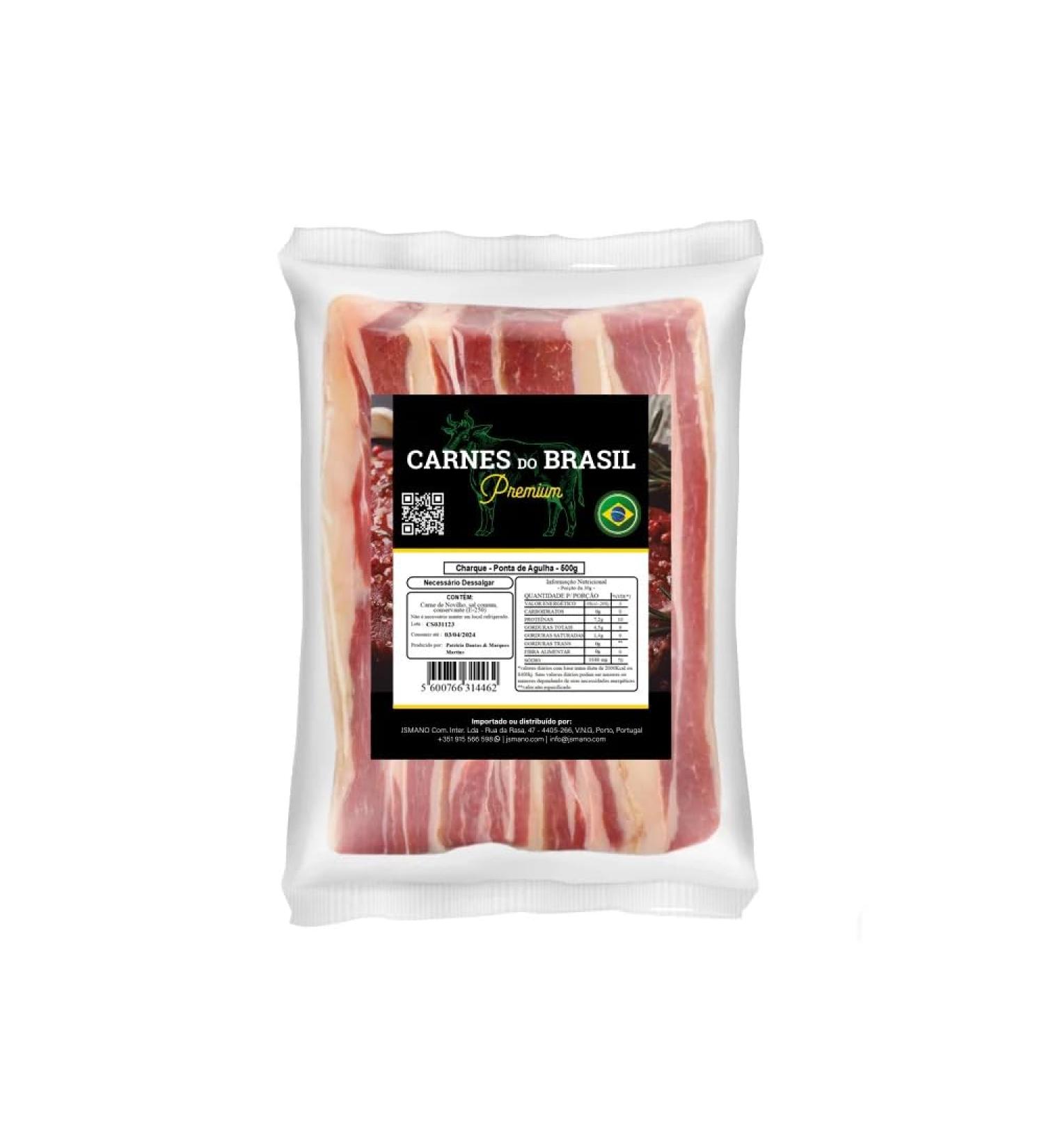Carnes do Brasil - Charque - Ponta de Agulha 500Gr