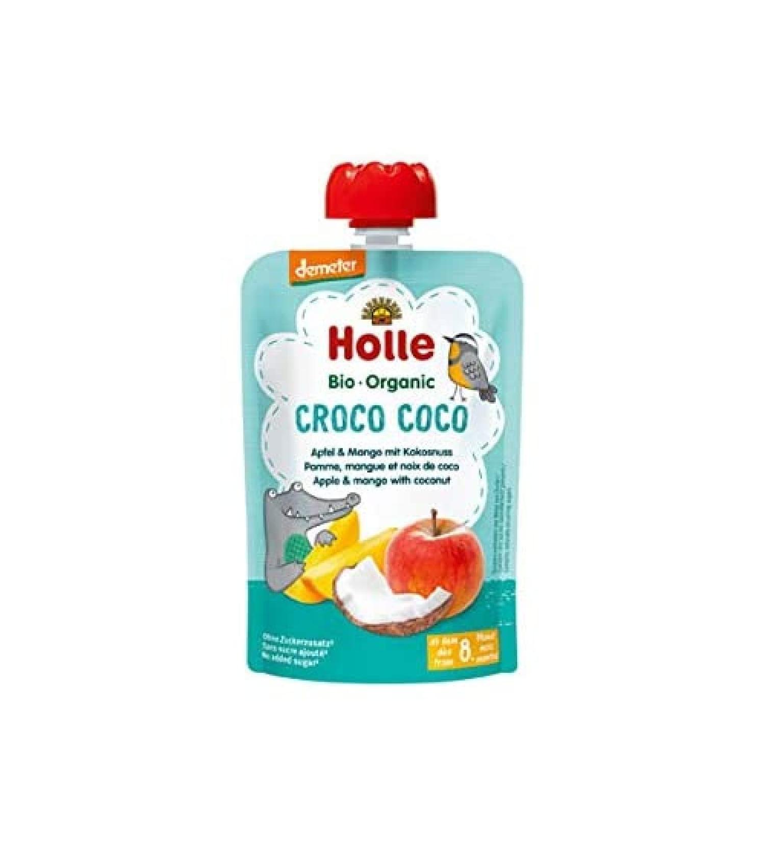 Holle Crocodile Coconut Smoothie 8 months 100g. Demeter certified.