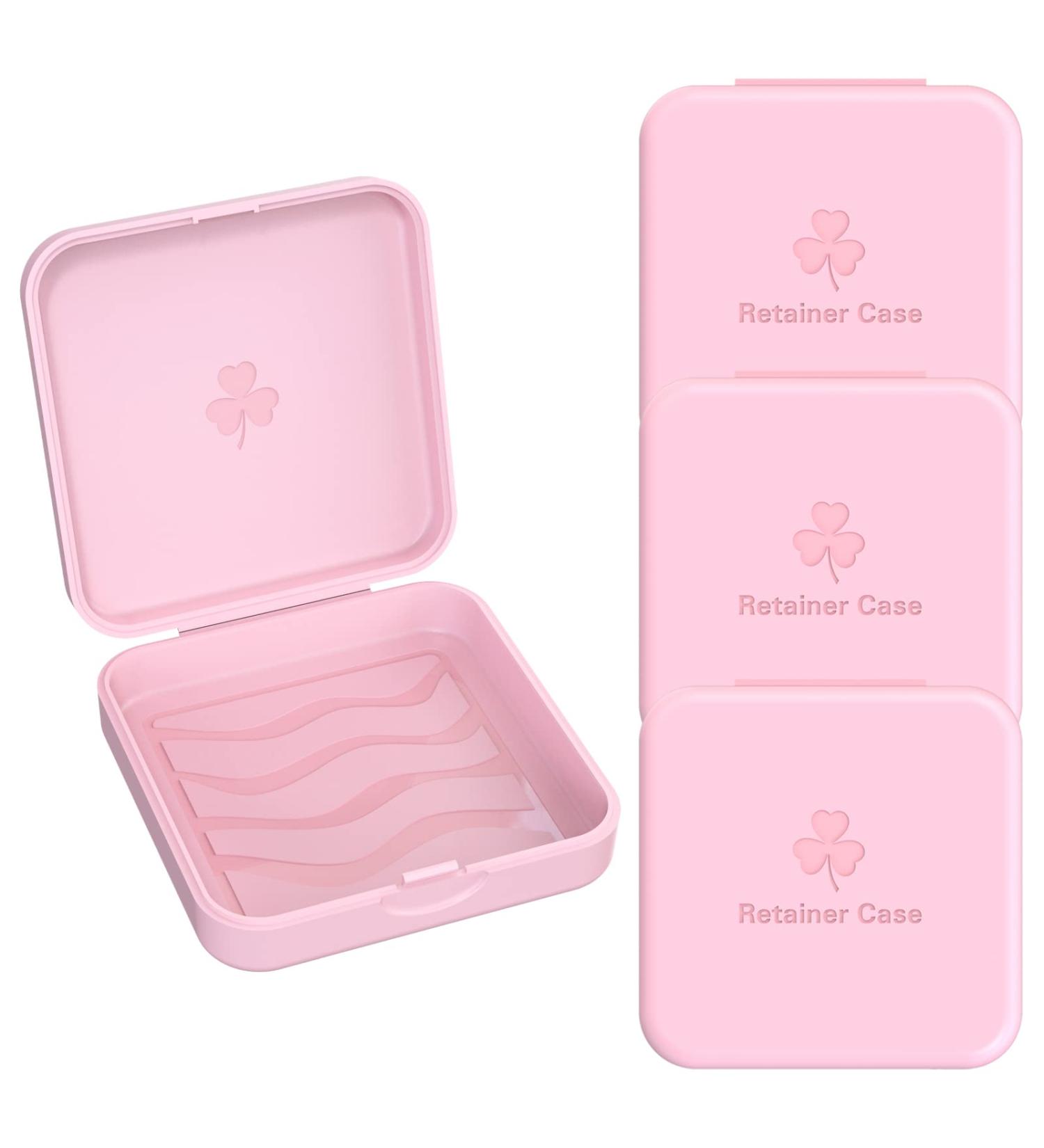 Buy Pink Dento Box - 4-Piece Orthodontic Braces & Night Guard Splint Box for International Shipping - Buy Online on GoSupps.com