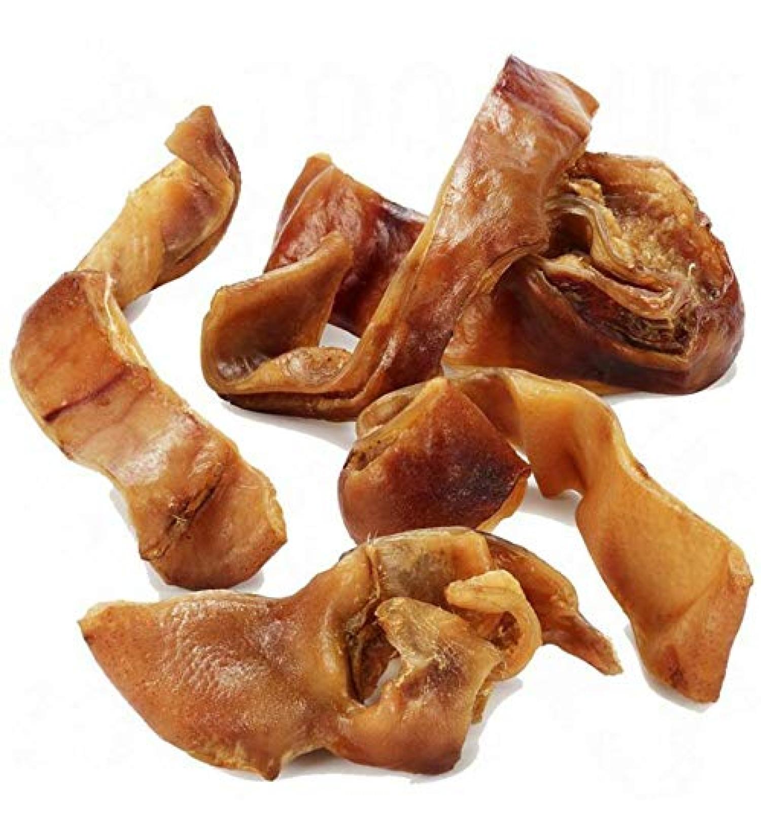 Tongmaster Pig Ear Strips Large Clean Natural British Tasty Treat Reward 1kg Bag