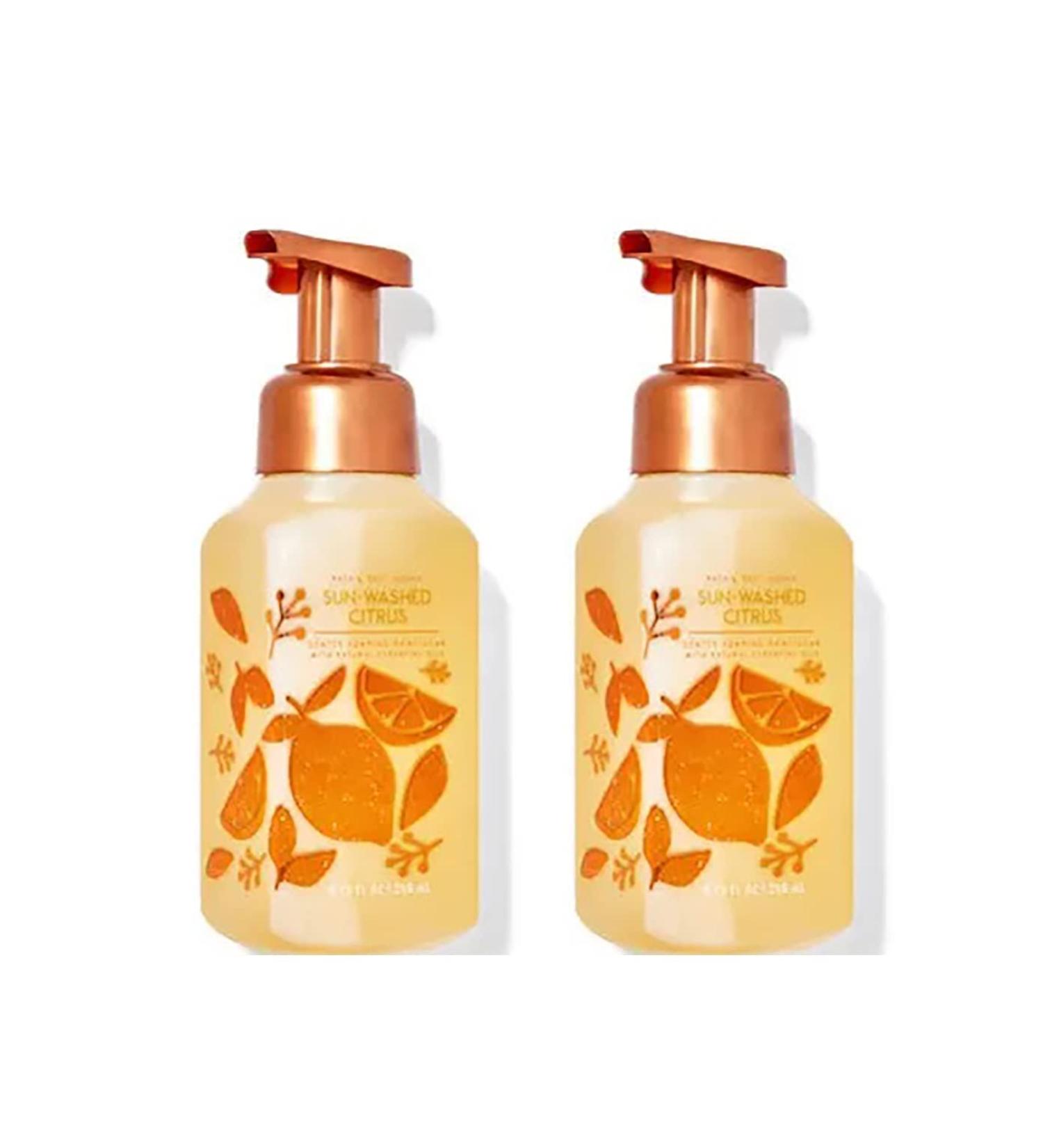 Bath & Body Works Bath and Body Works Sun-Washed Citrus Gentle Foaming Hand Soap 8.75 Ounce 2-Pack (Sun-Washed Citrus) 17.5 fluid_ounces 17.5 Fl Oz 17.5 ounces Sun-Washed Citrus 8.75 Ounce