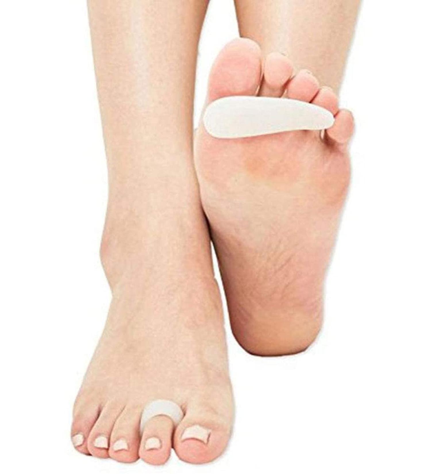PEDIMEND Silicone Gel Hammer Toe Cushion (1 Pair) - Toe Corrector & Straightener for Curled, Claw, Mallet Toe Relief - Unisex Foot Care - Buy Online on GoSupps.com