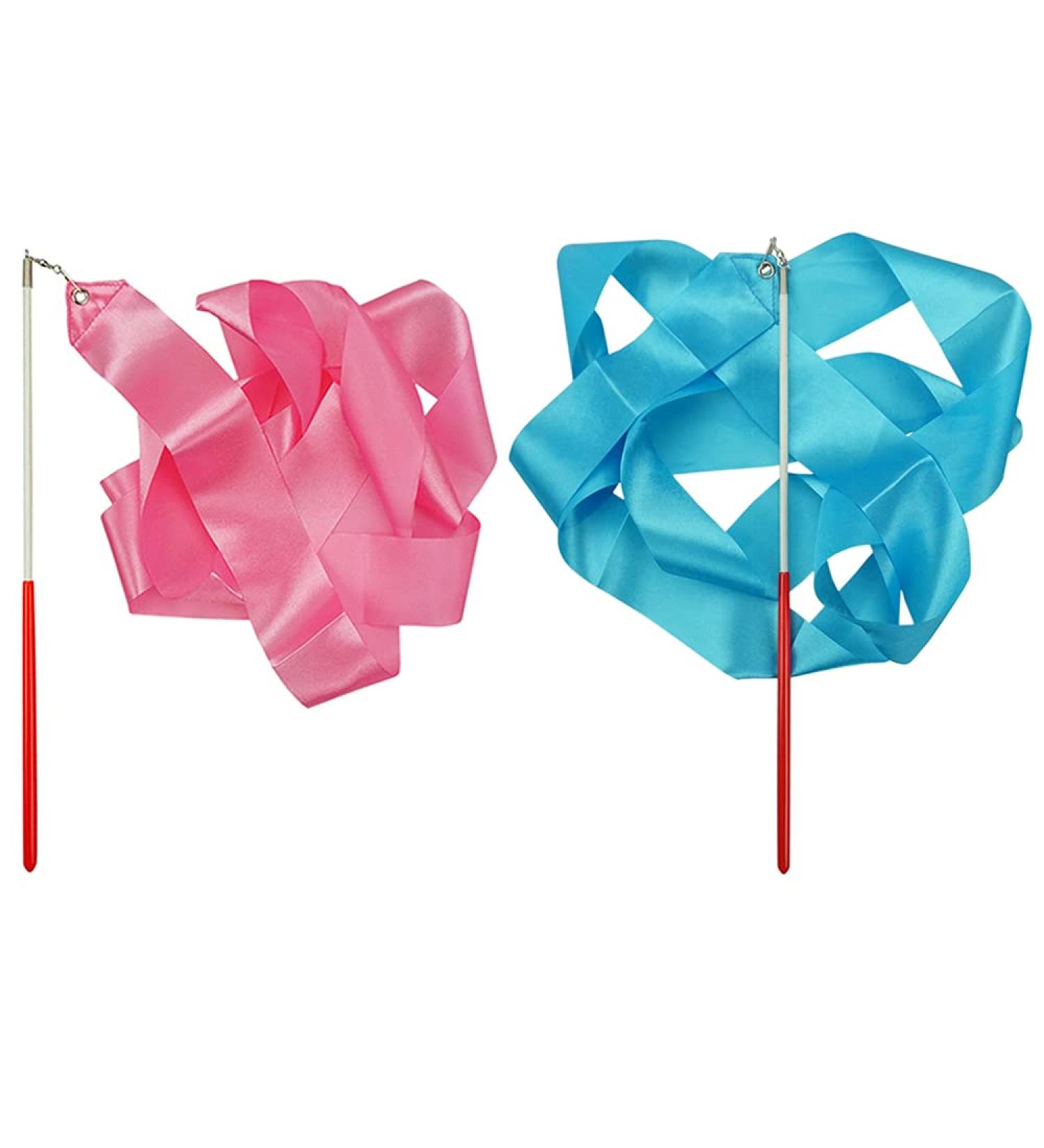FAZHBARY Blue and Pink Rhythmic Gymnastics Wands for Kids - Ideal for Baton Twirling, Talent Shows, and Artistic Dancing - Buy Online on GoSupps.com