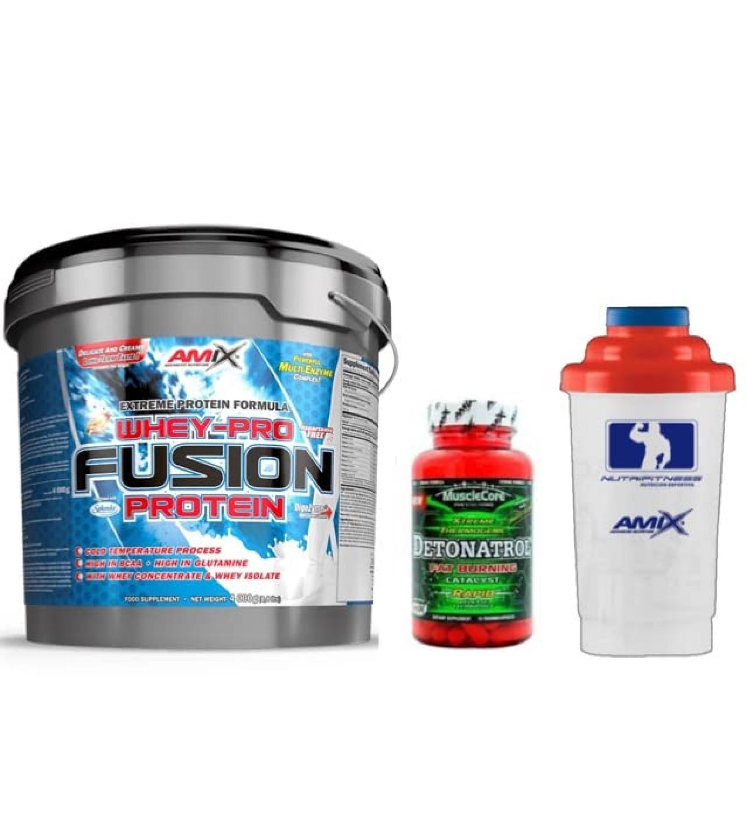 AMI X Whey Pure Fusion 4 kg chocolade + carnitine